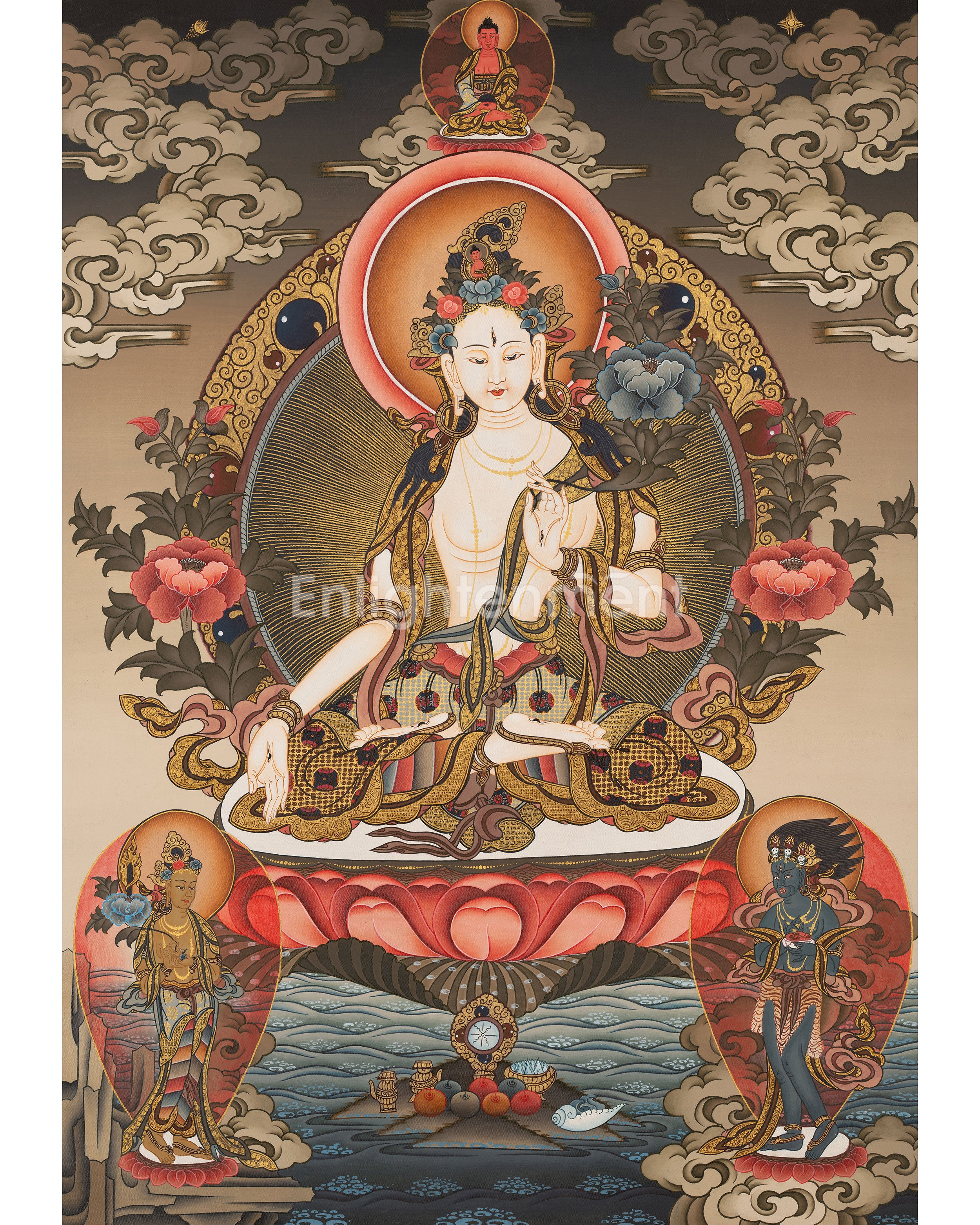 Tibetan White Tara Thangka
