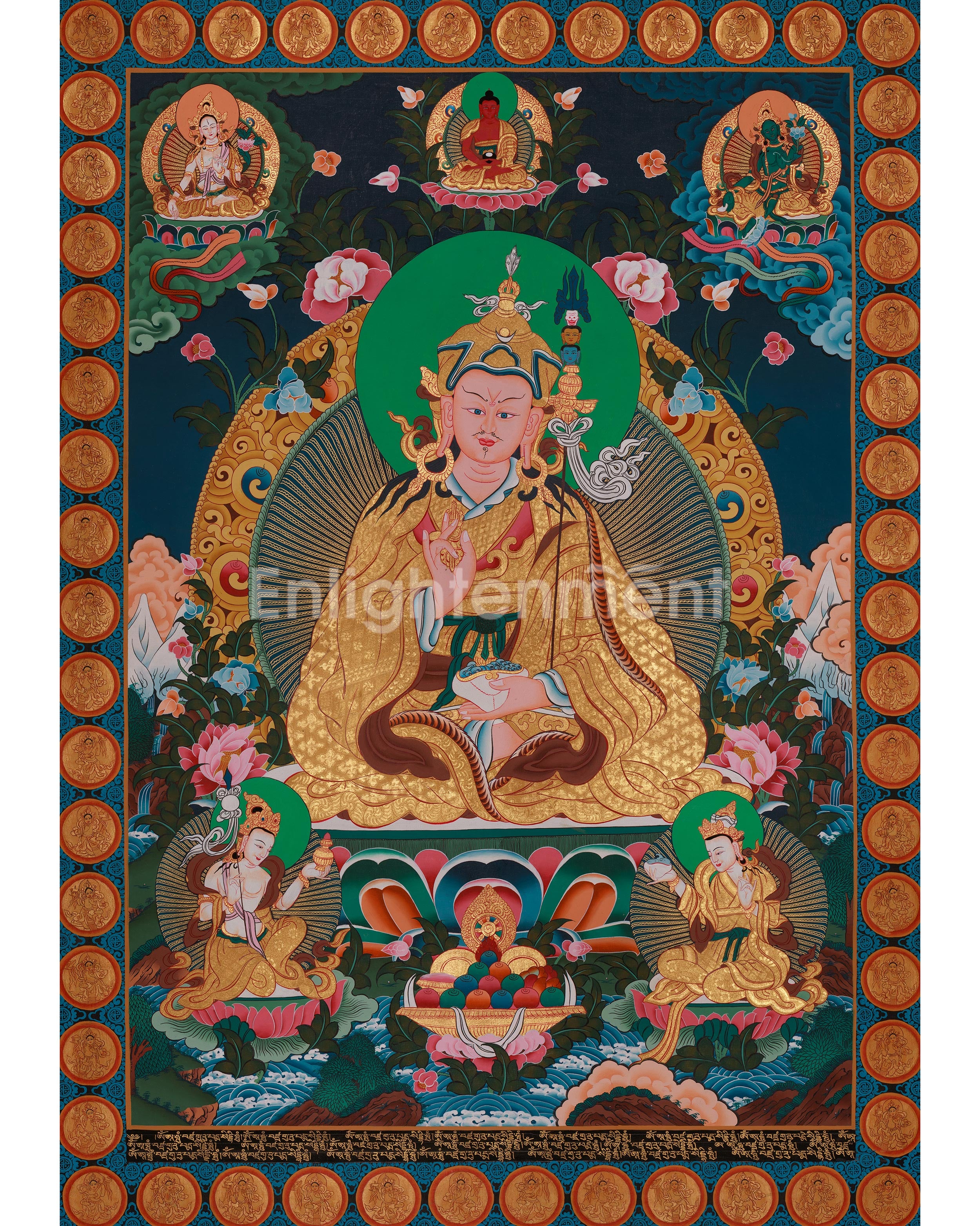 Tibetan deity Guru Rinpoche Art