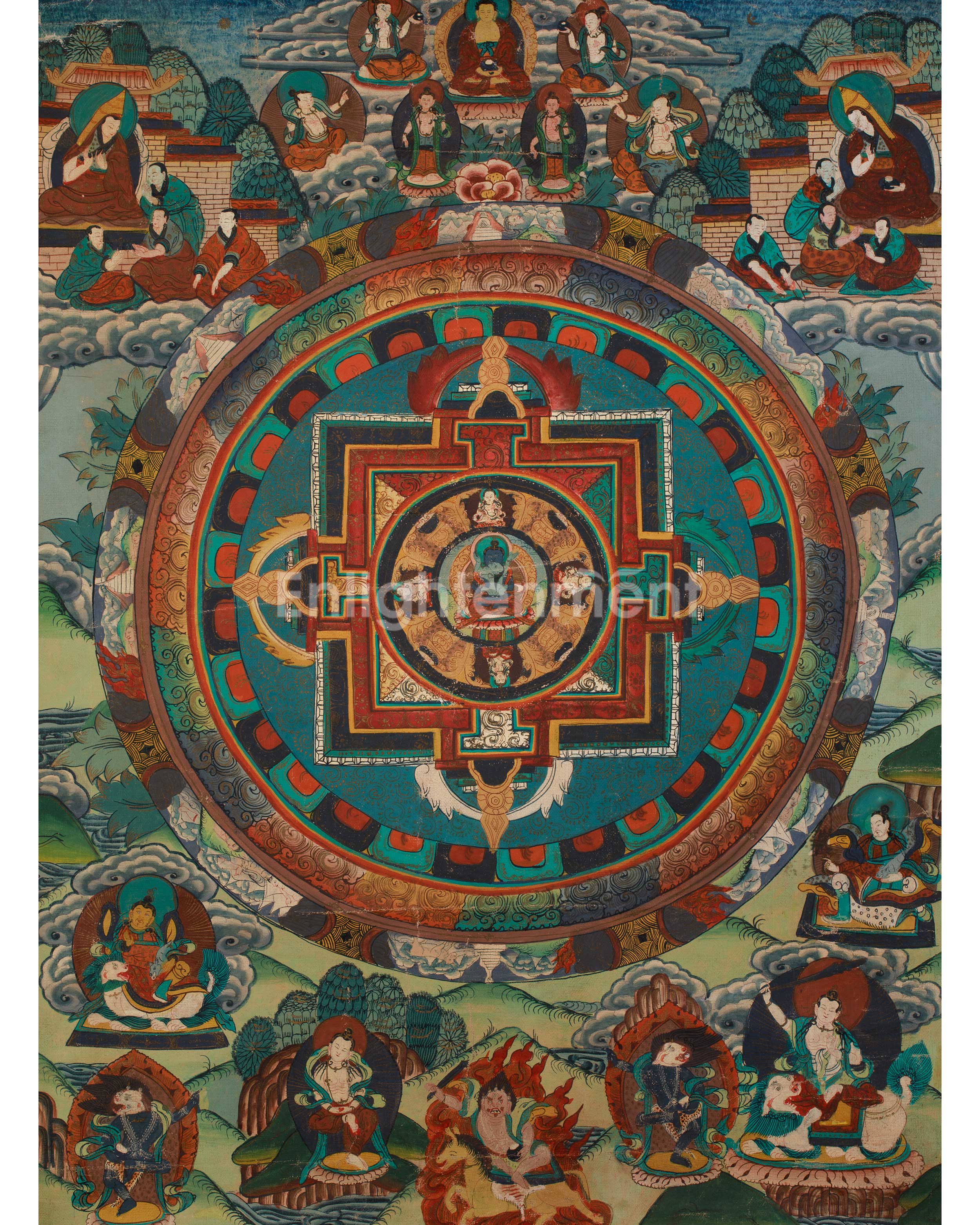Traditional Art of Samantabhadra Mandala