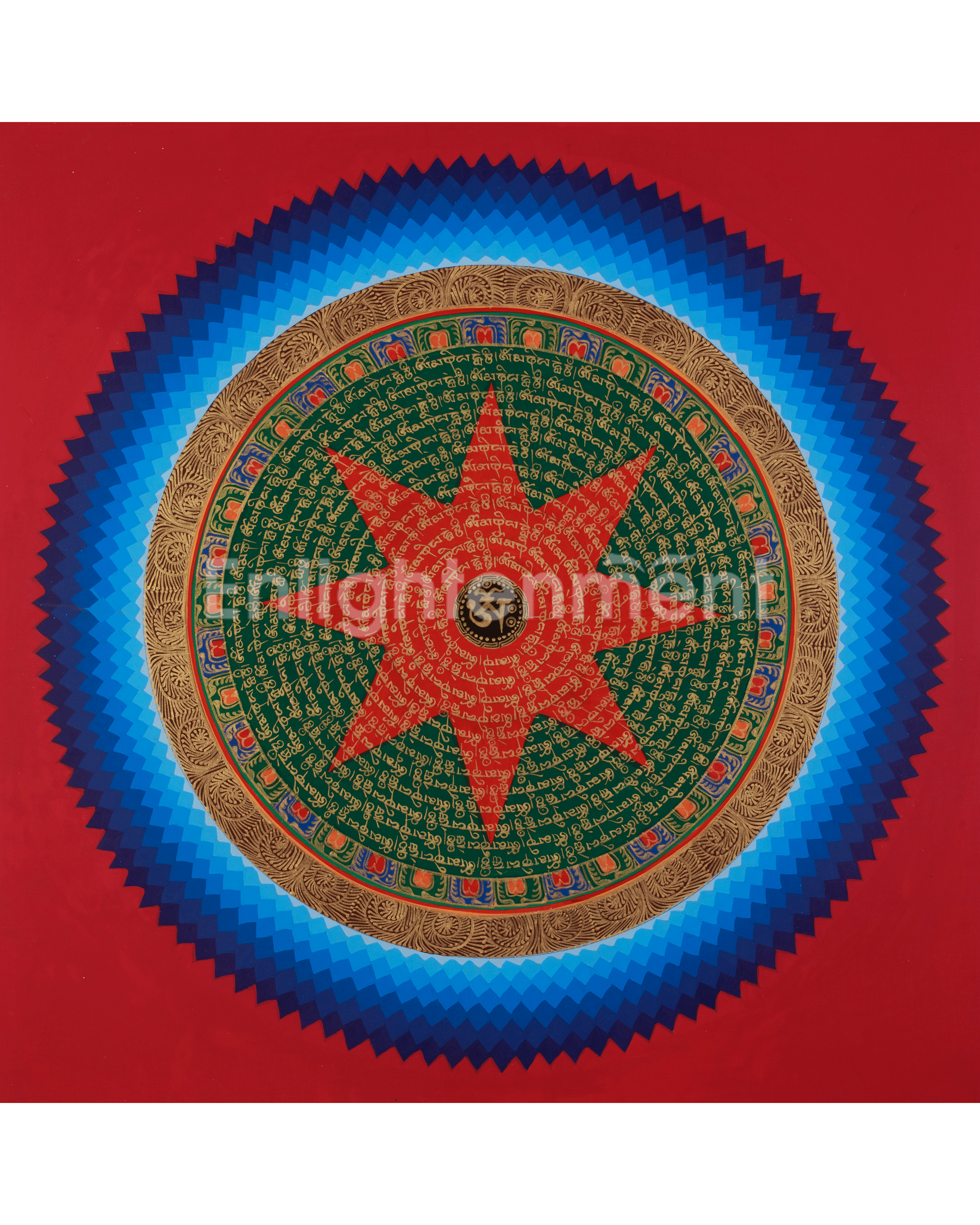 Traditional Mantra Mandala Art