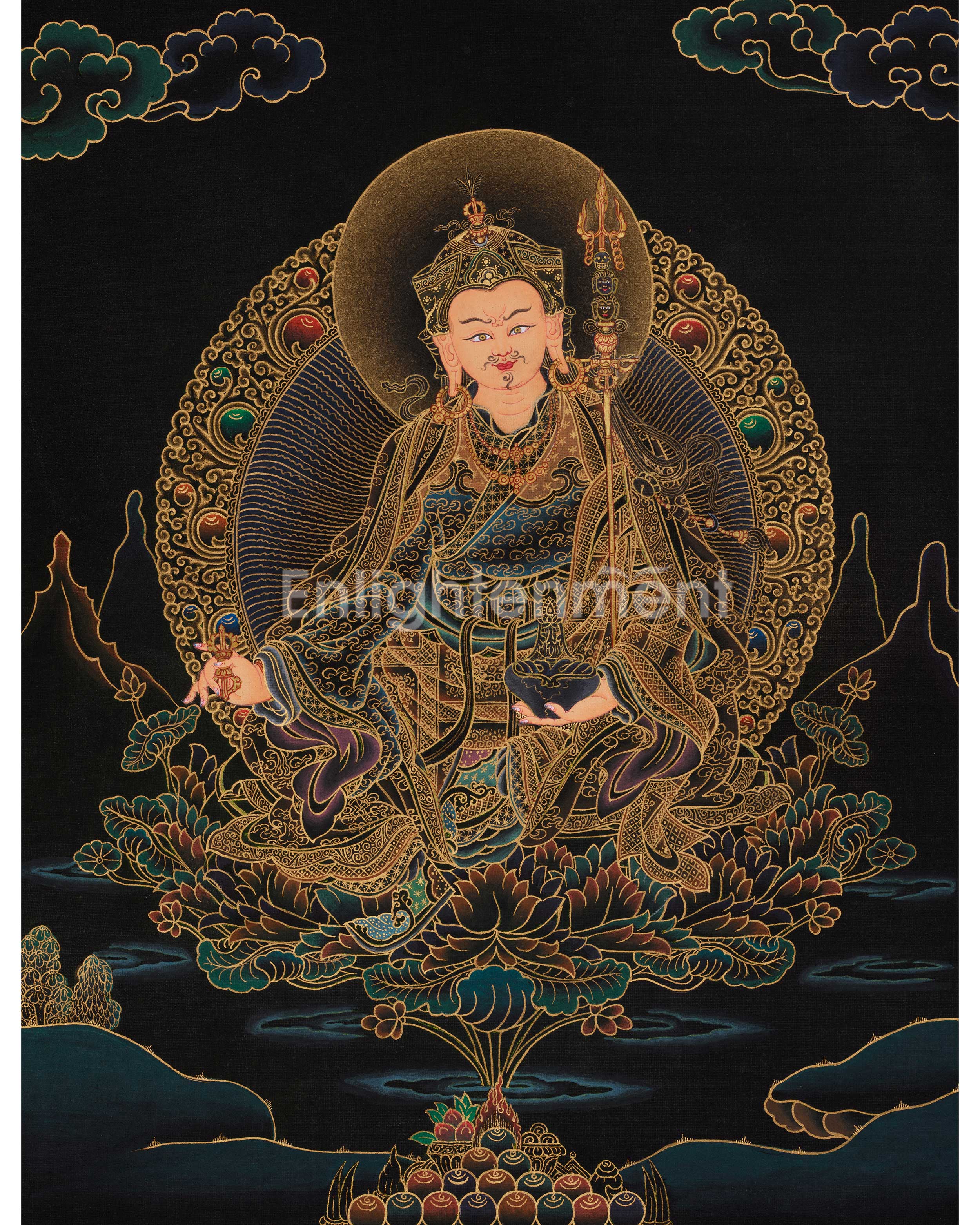 Traditional Thangka of Guru Rinpoche