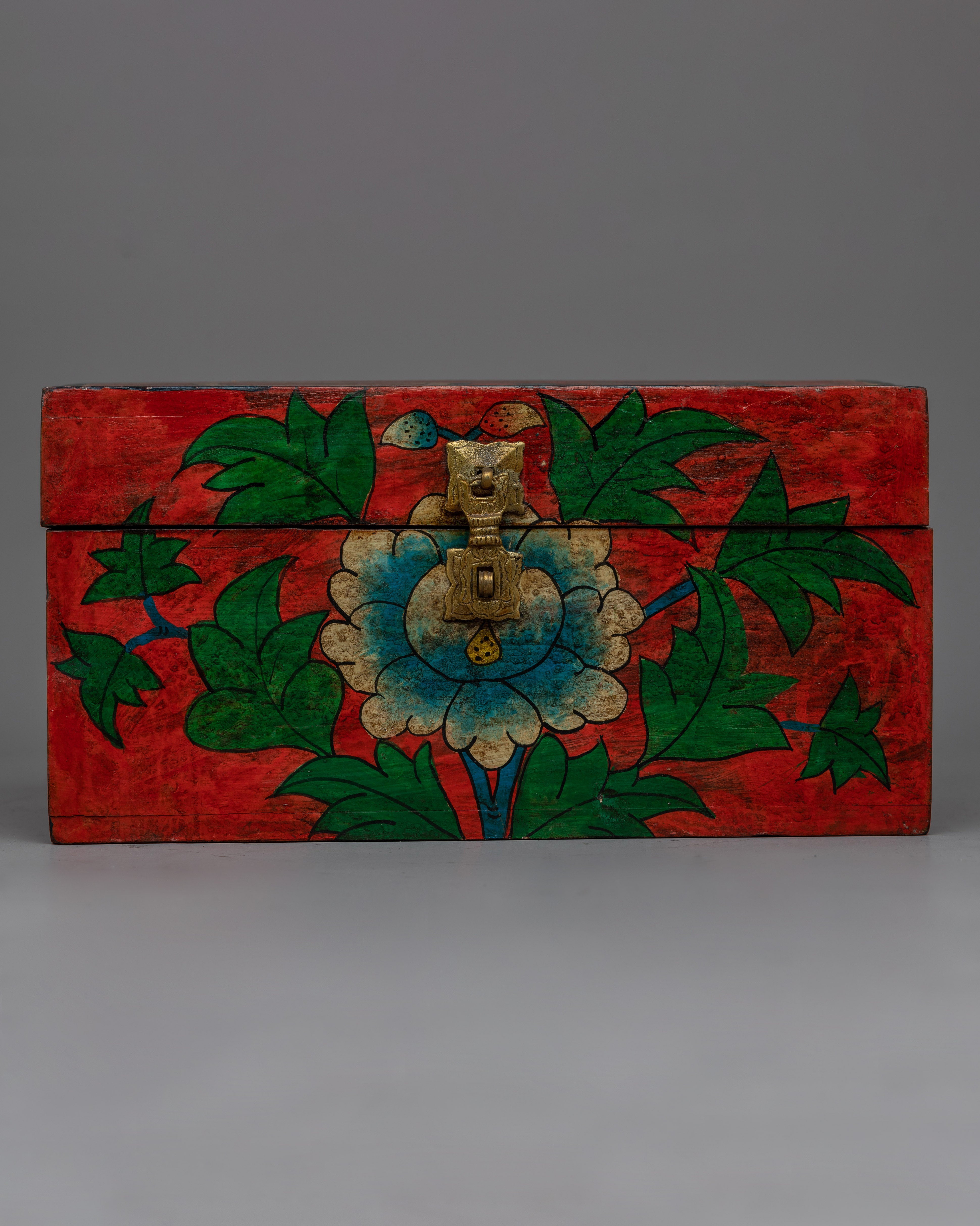 Buddhist Wooden Jewelery Box