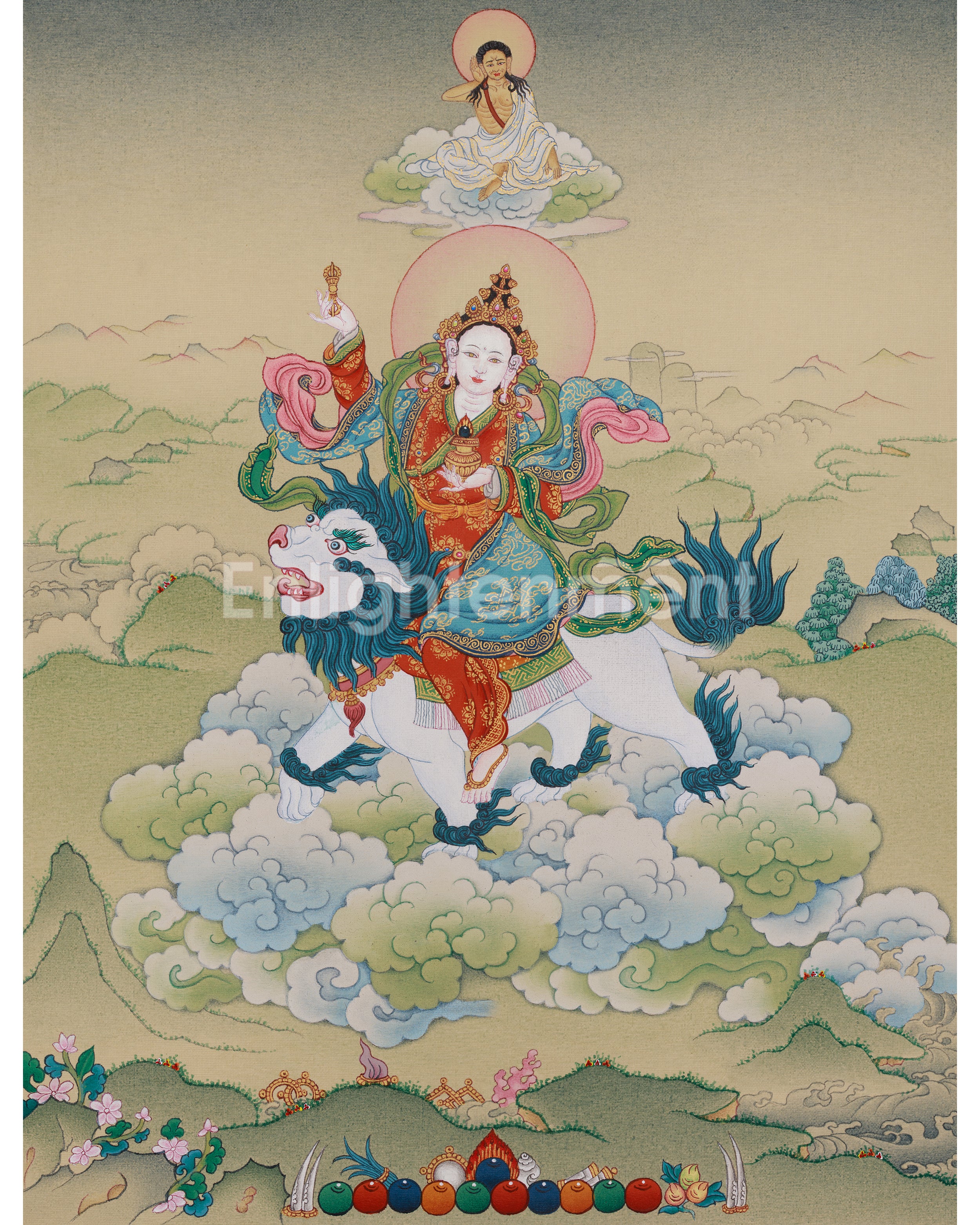 Tsheringma with Milarepa Thangka