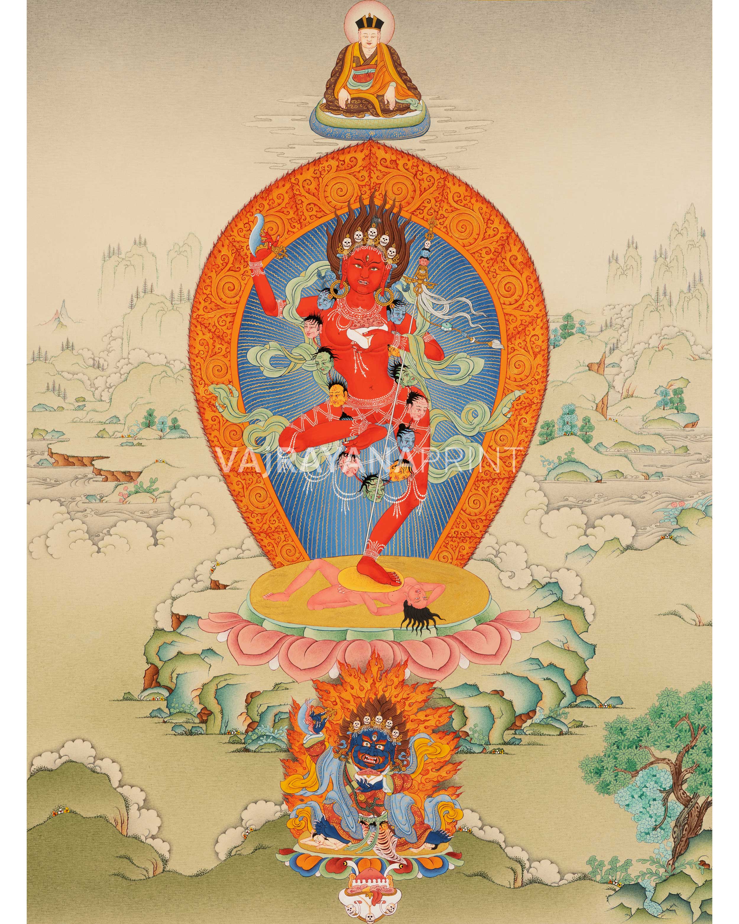 Dakini Vajravarahi Thangka Print