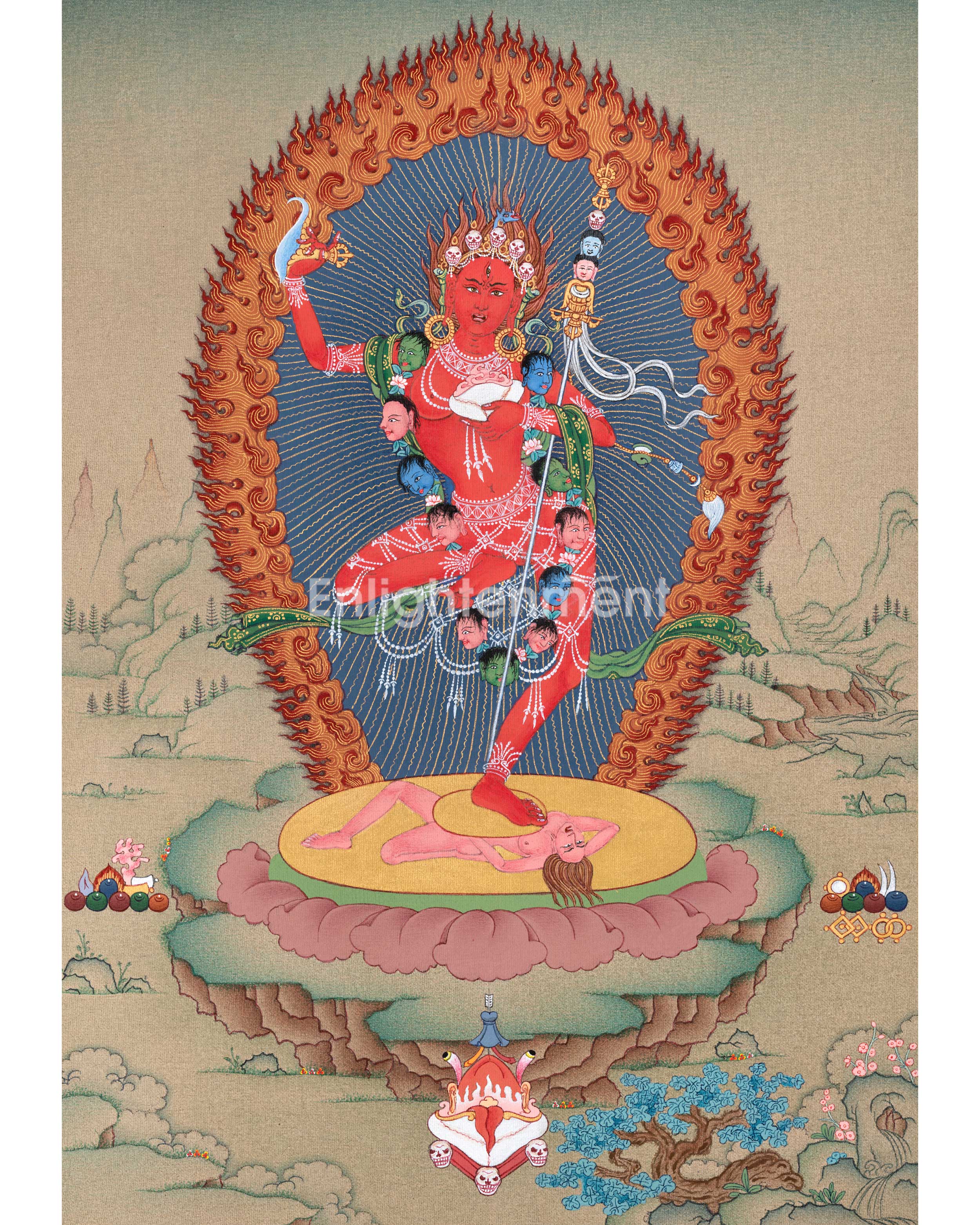 Discover the Mystical Vajravarahi Thangka - A Symbol of Liberation | Traditional Buddhist Artwork