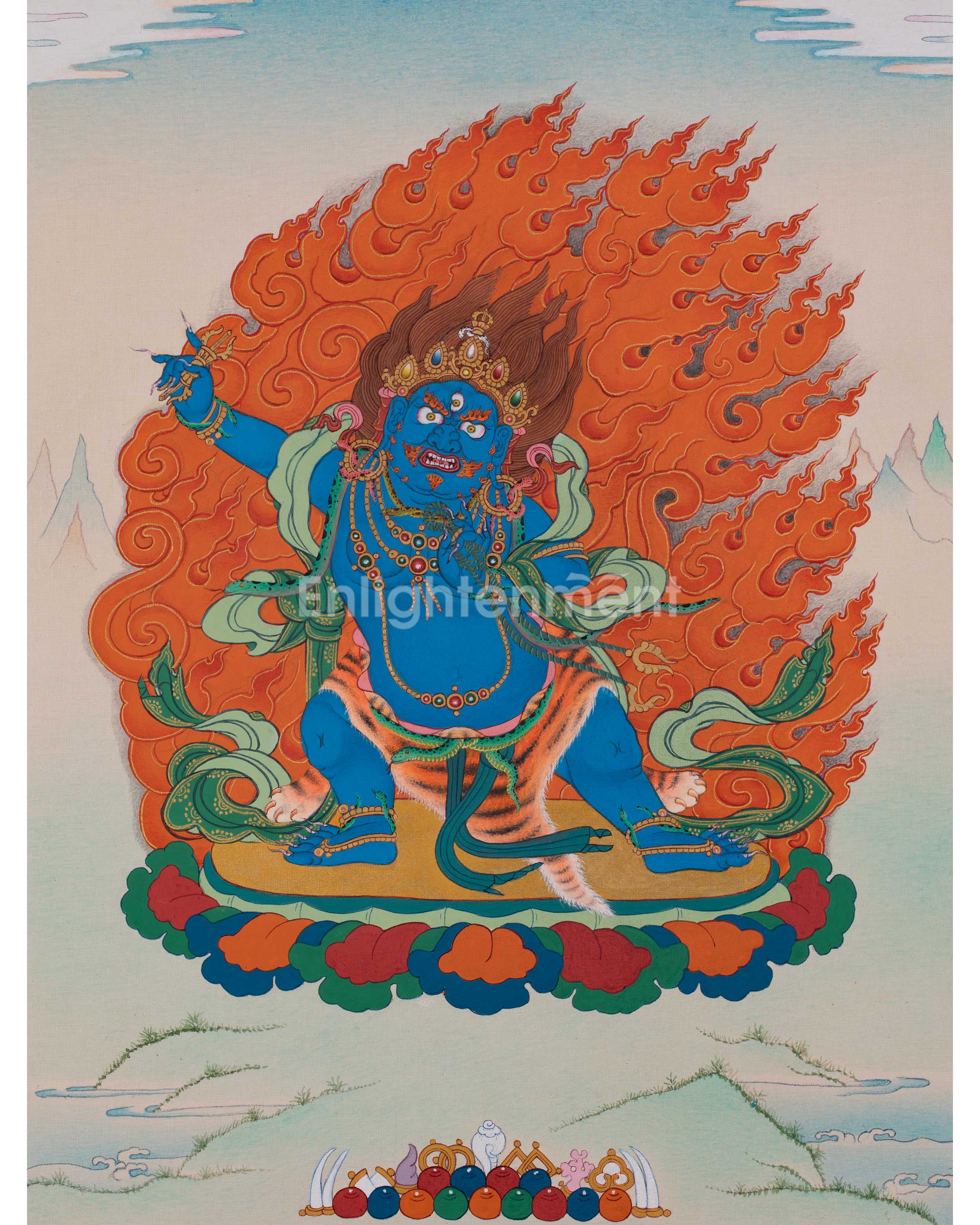Vajrapani Tibetan Thangka