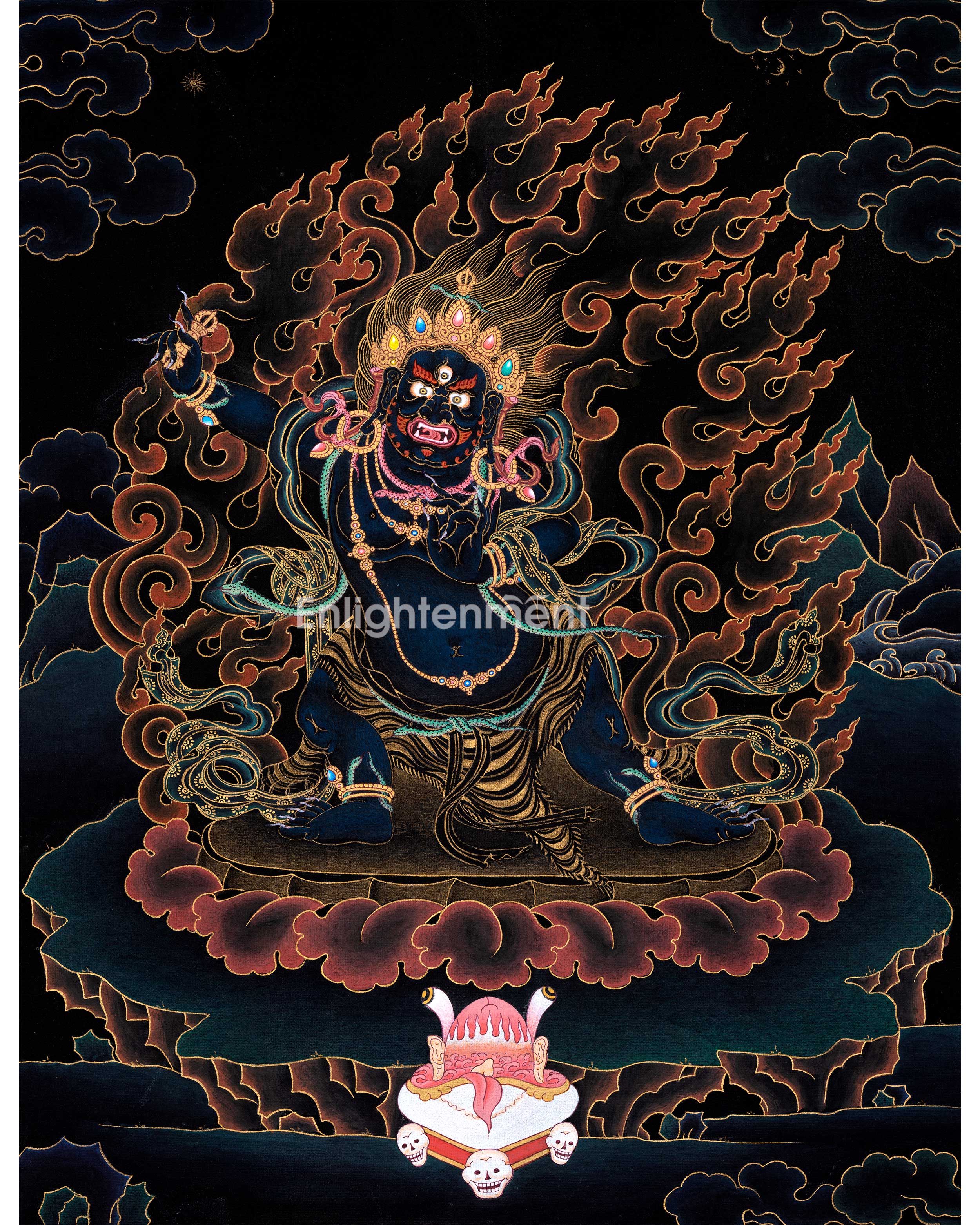 Sakya Vajrapani Tibetan Thangka
