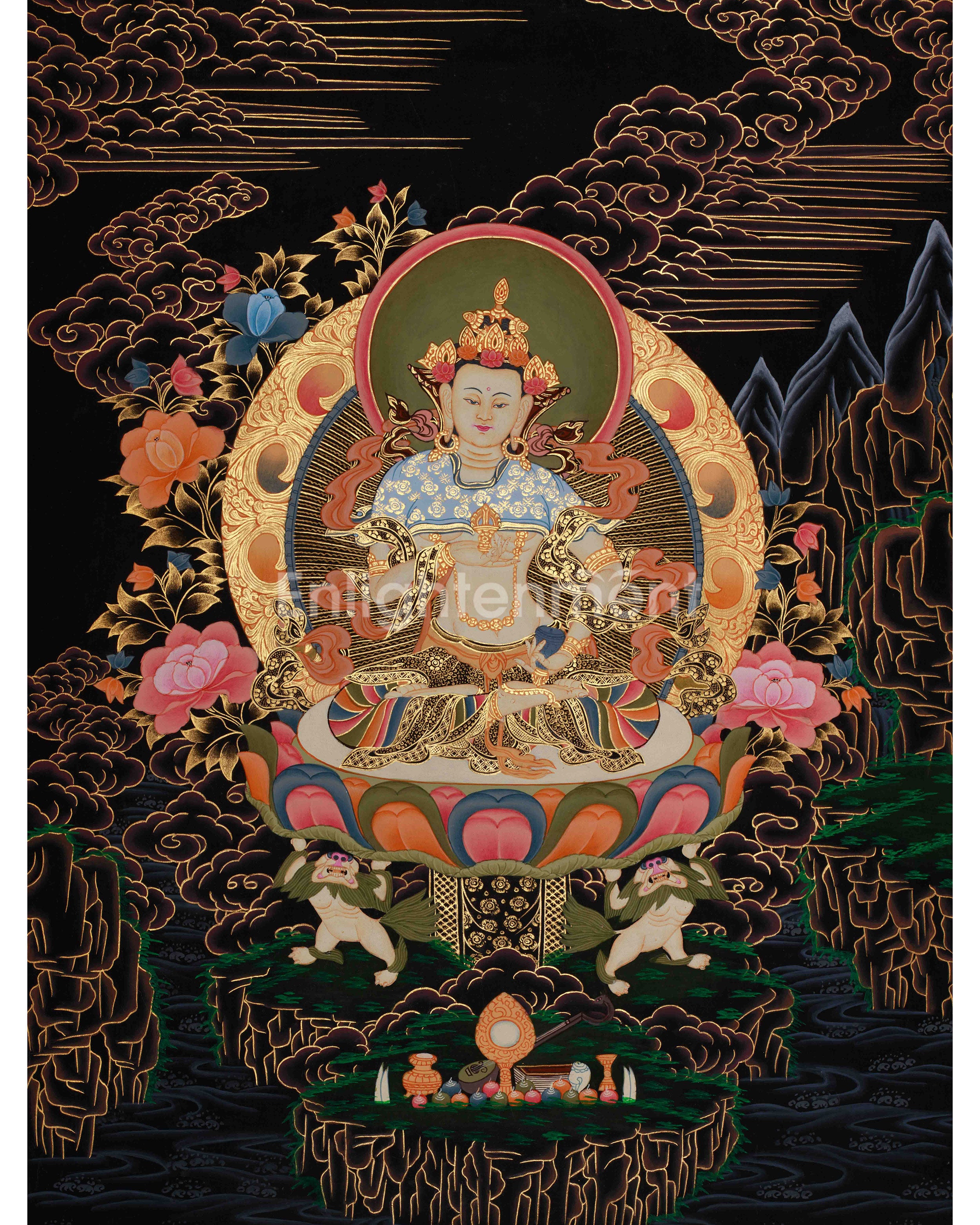 Vajrasattva Tibetan Thangka