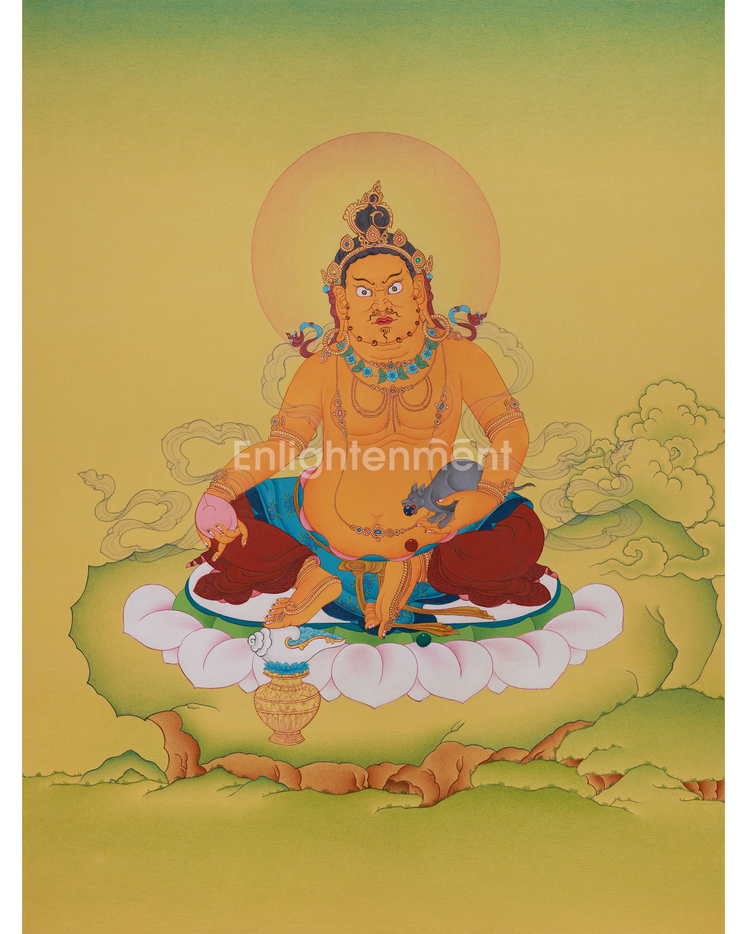 Vajrayana Deity Dzambhala Art