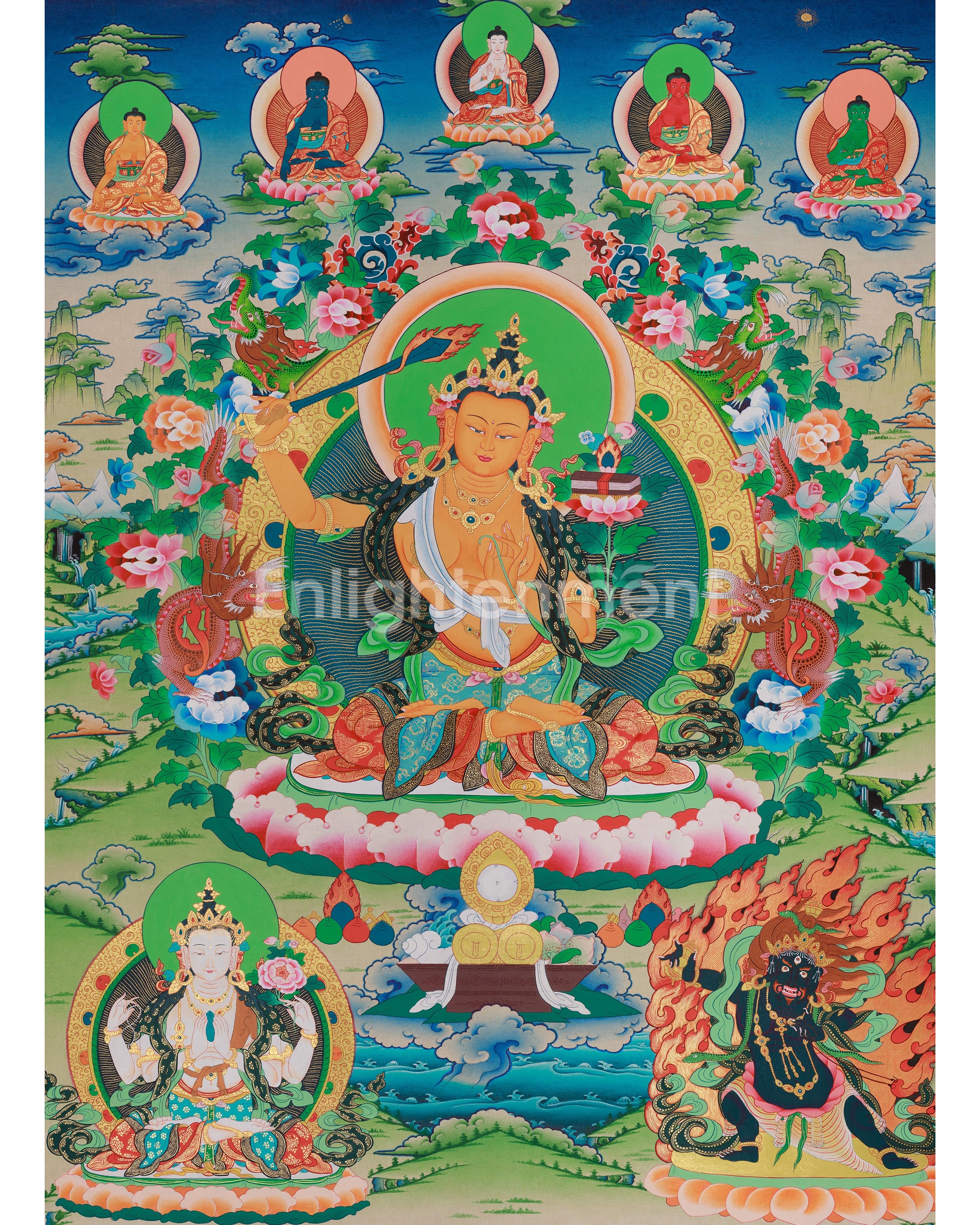 Vajrayana deity Manjushri Art