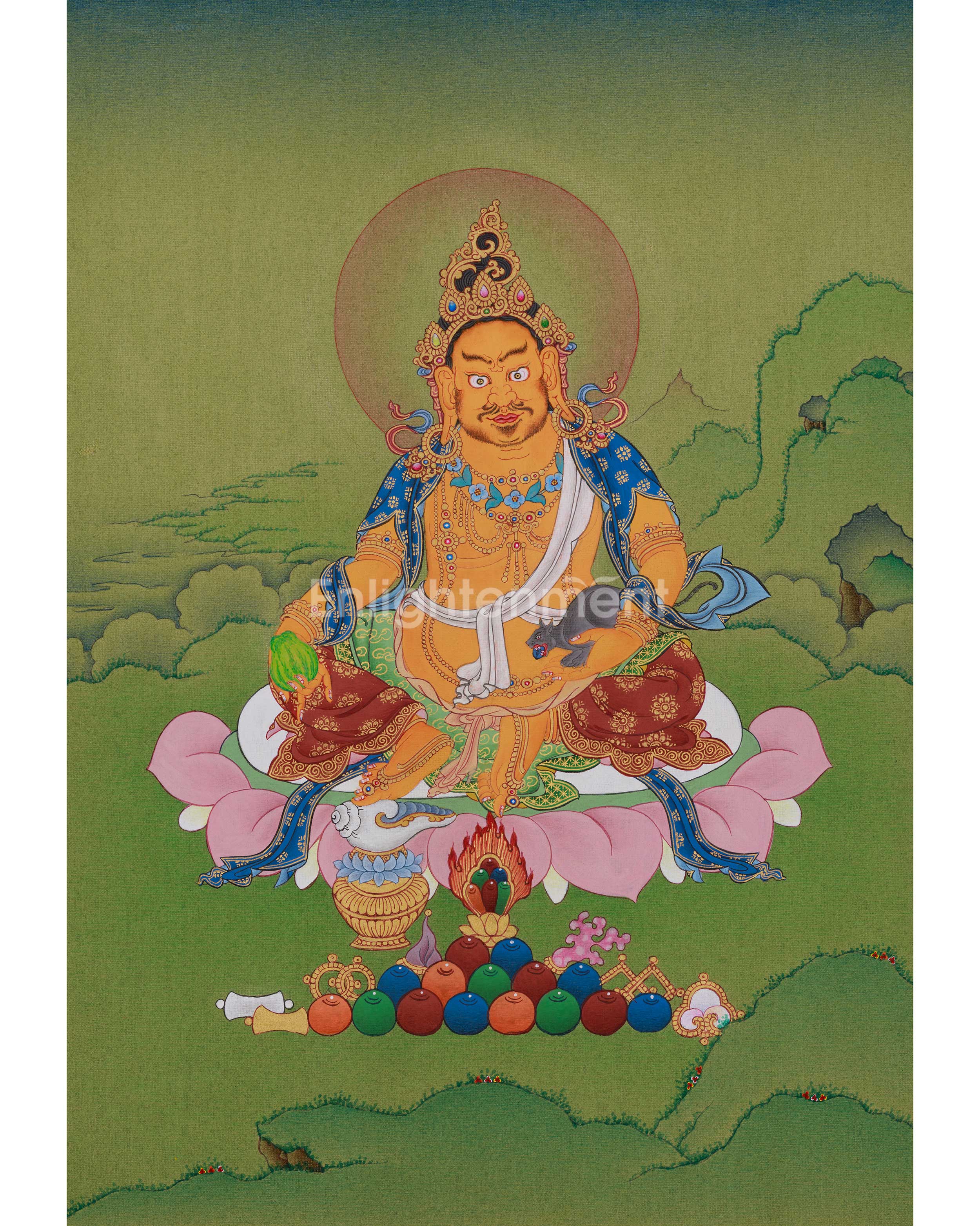 Wealth Deity Dzambhala Art