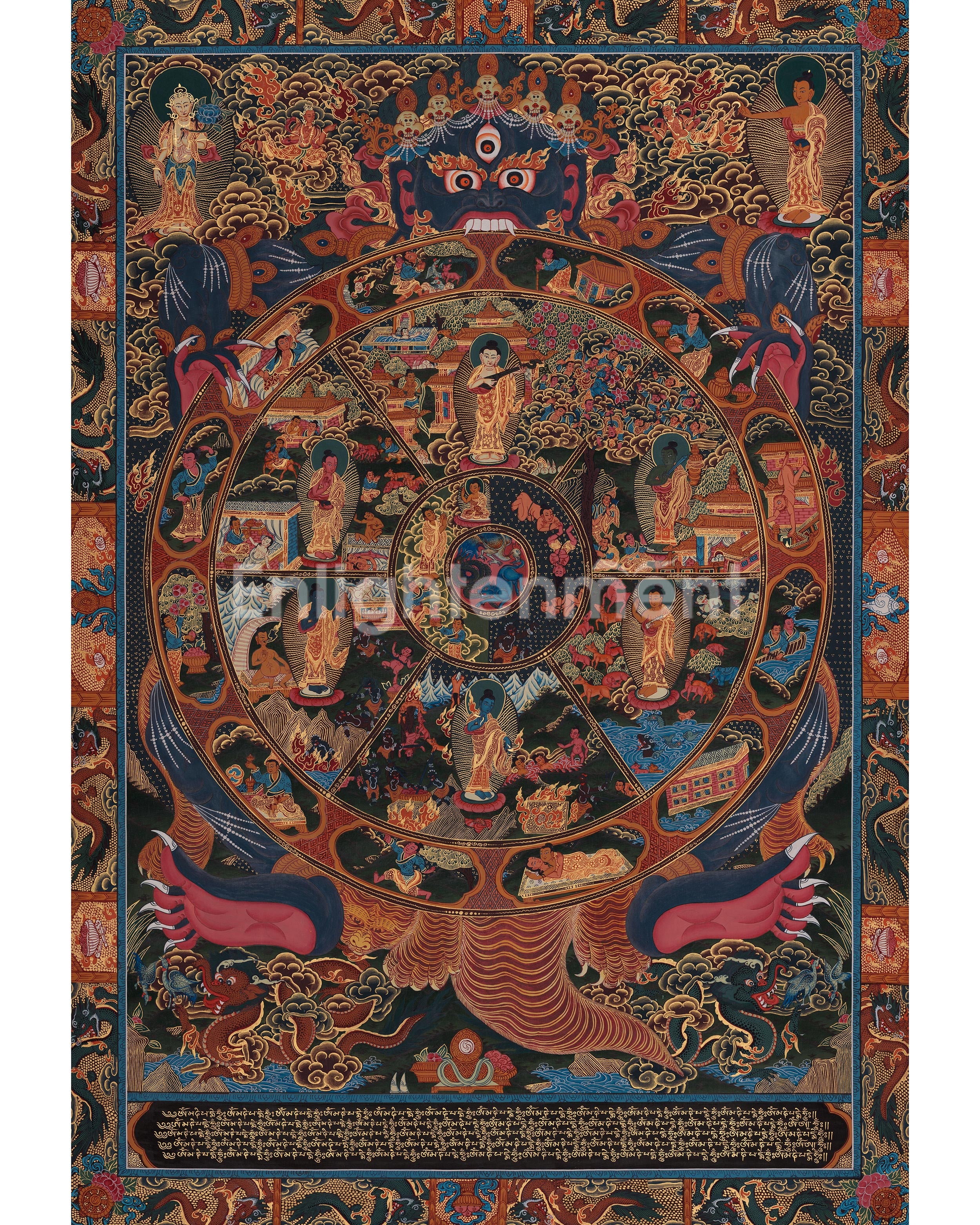 Wheel of Life Buddhist Artwork