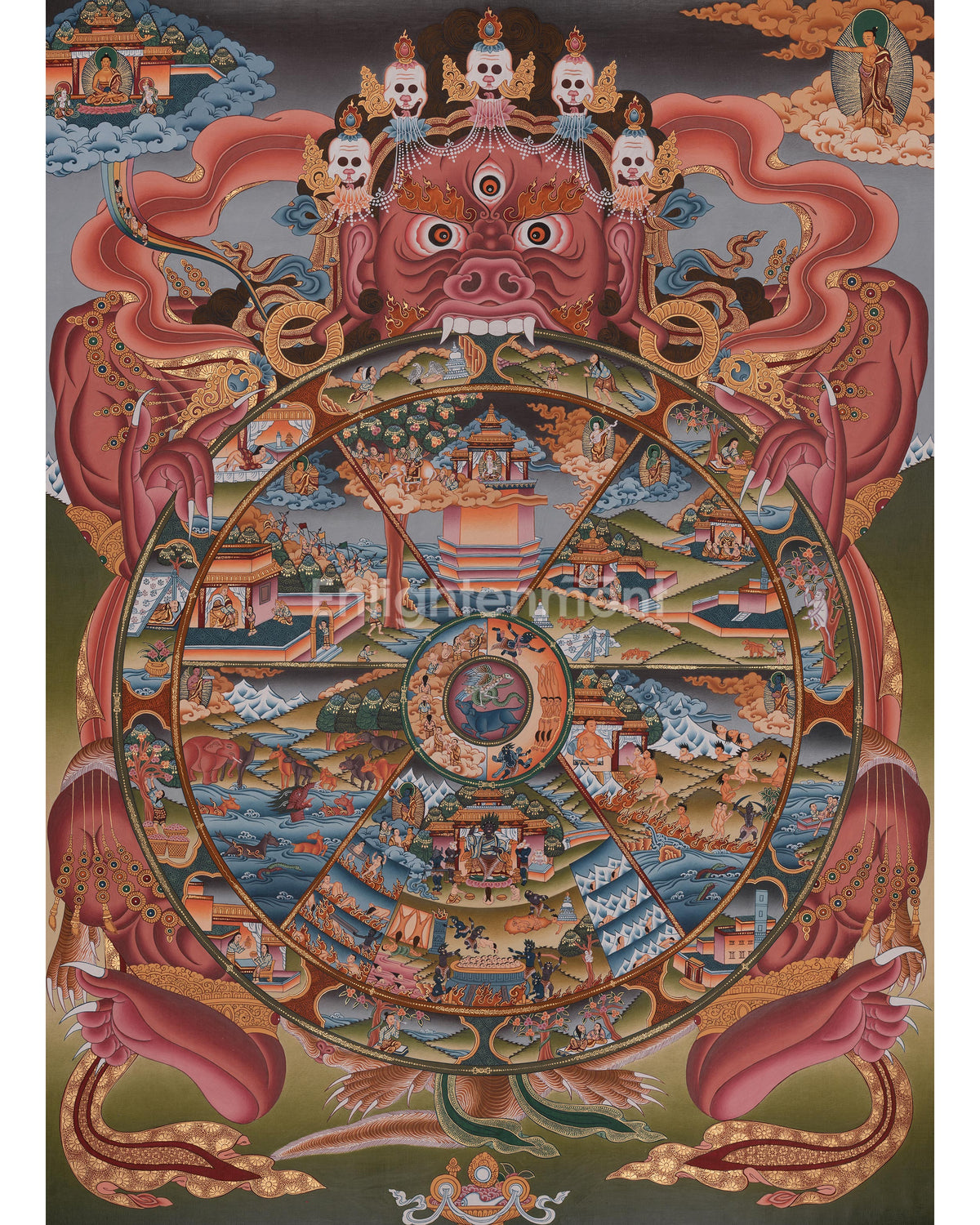 Wheel of Life Meditation Art