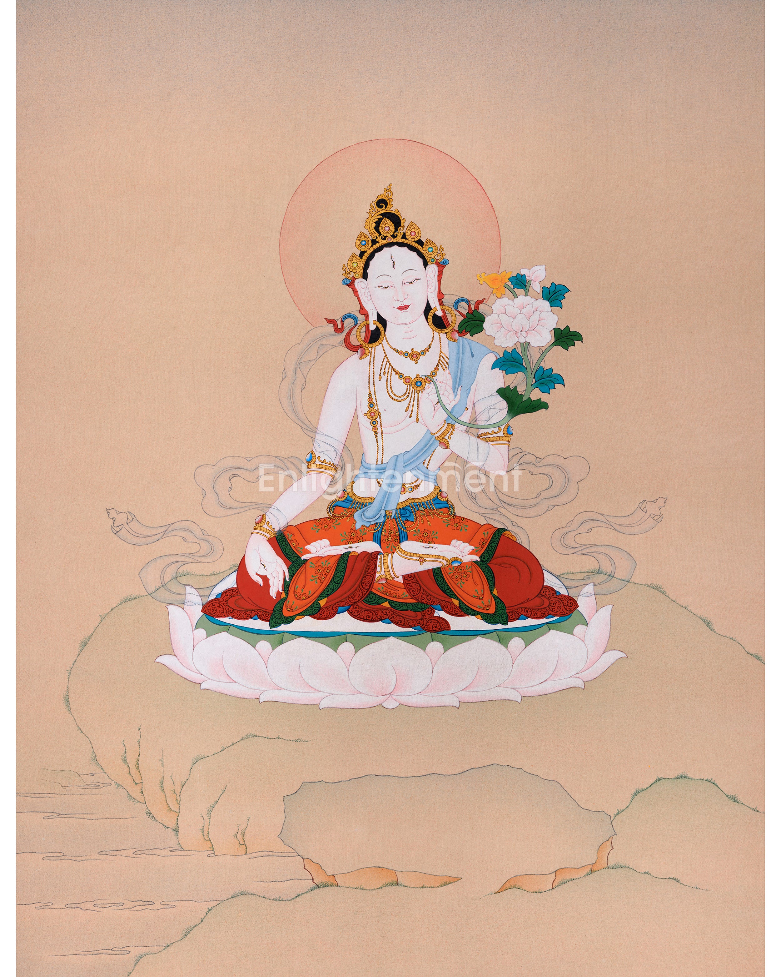 Wisdom and Compassion: Unveiling the Mystique of White Tara Thangka