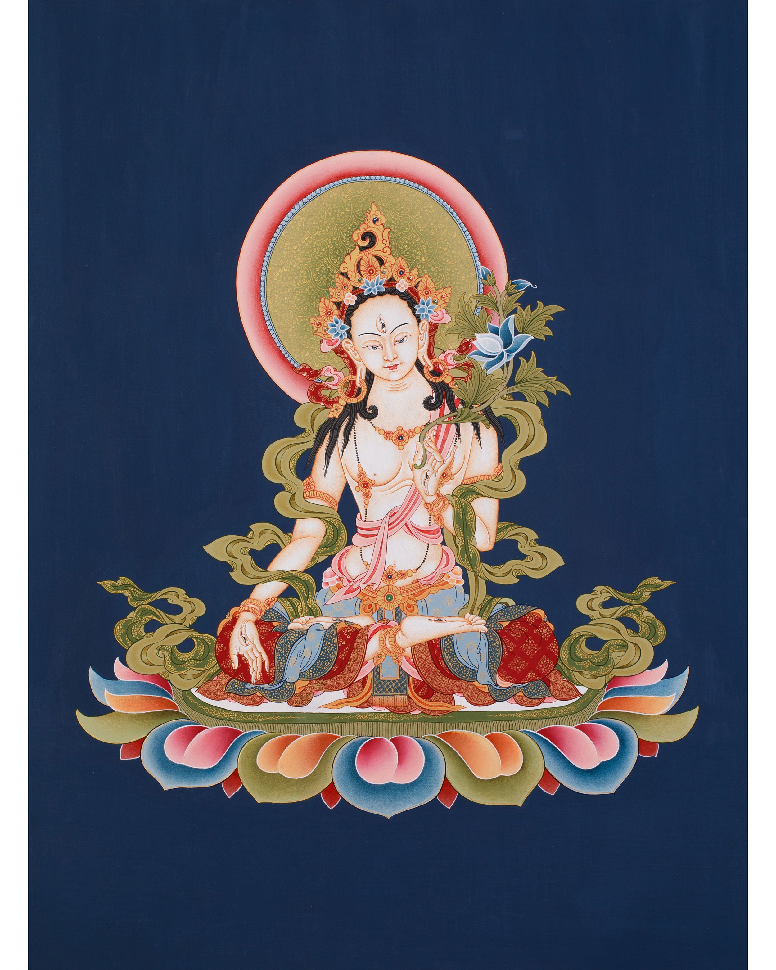 White Tara Blessing Thangka