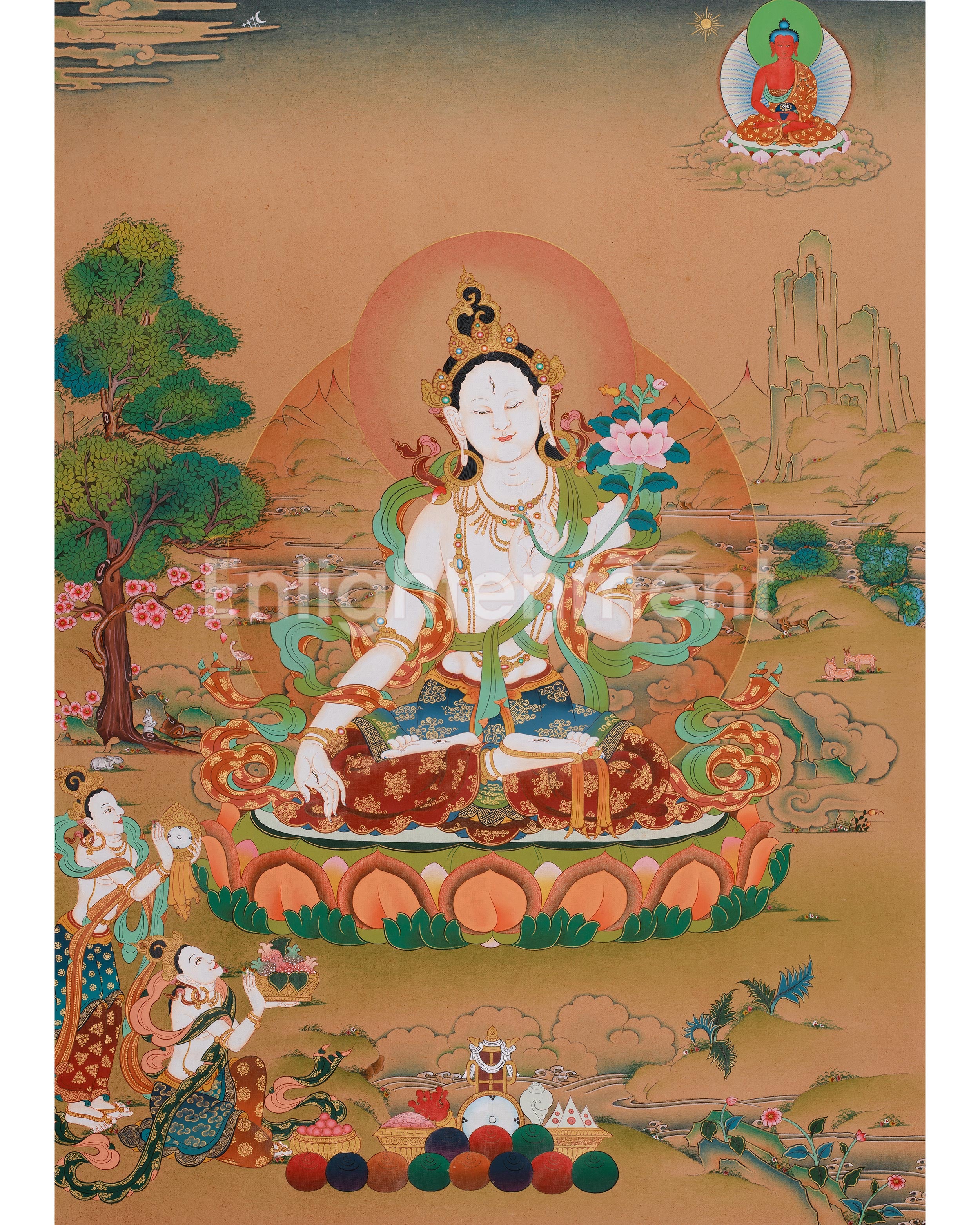 White Tara Compassion Artwork