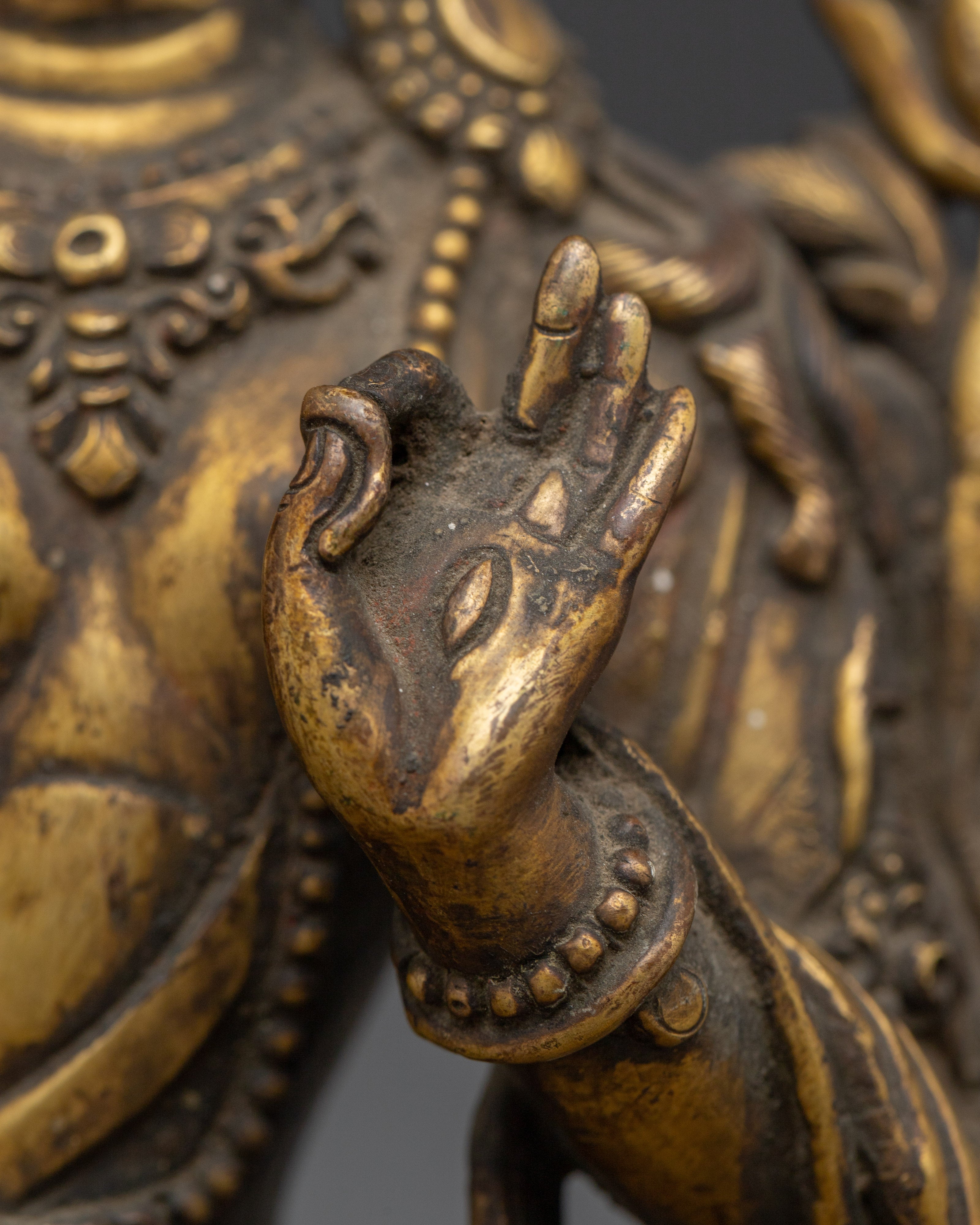 Handcrafted White Tara Figurine | Tibetan Goddess Statue