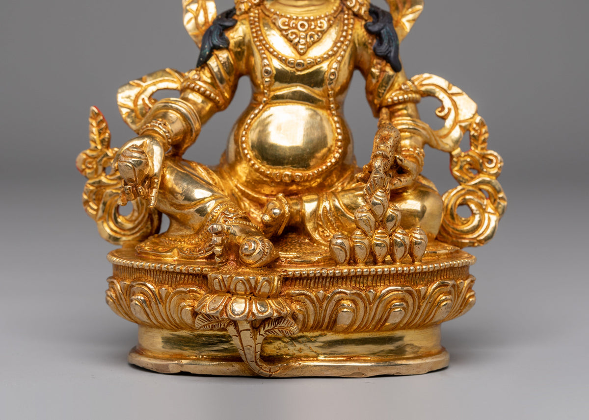 Handcrafted Copper Artwork of Dzambhala | Embodiment of Wealth