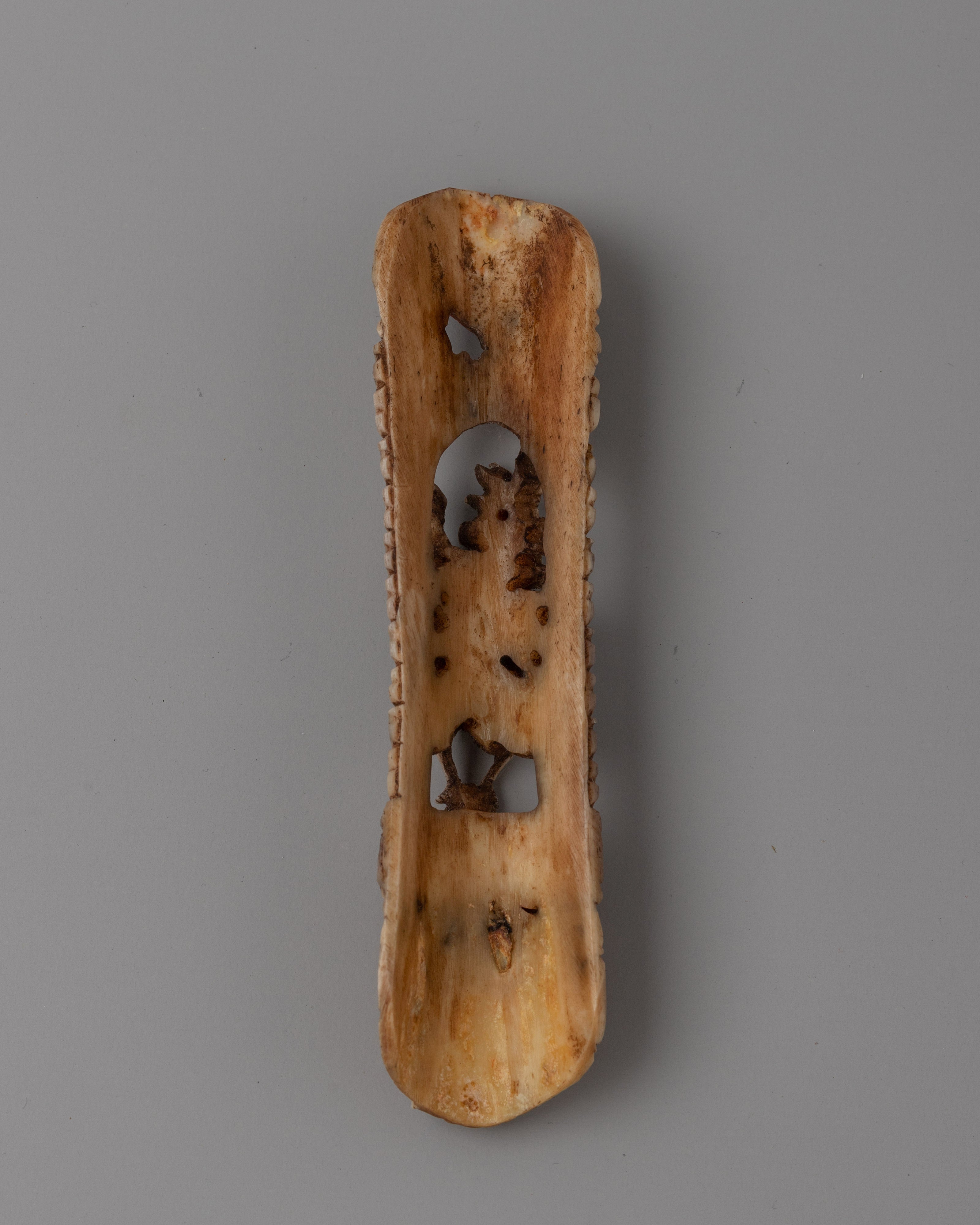 Hand-Carved Buffalo Bone Citipati | Symbol of Impermanence