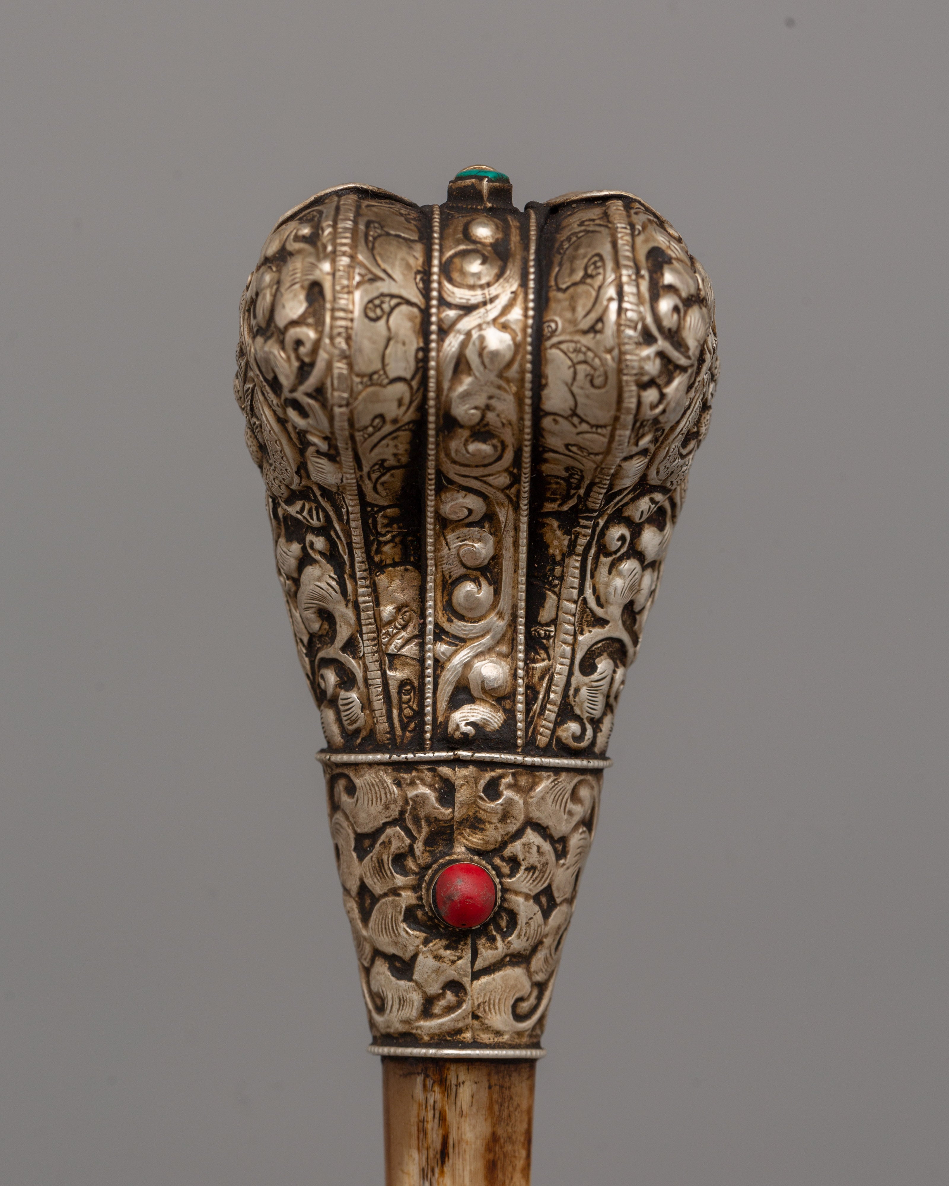 Buddhist Tantric Ritual Trumpet Kangling | Buddhist Spiritual Meditation Tool