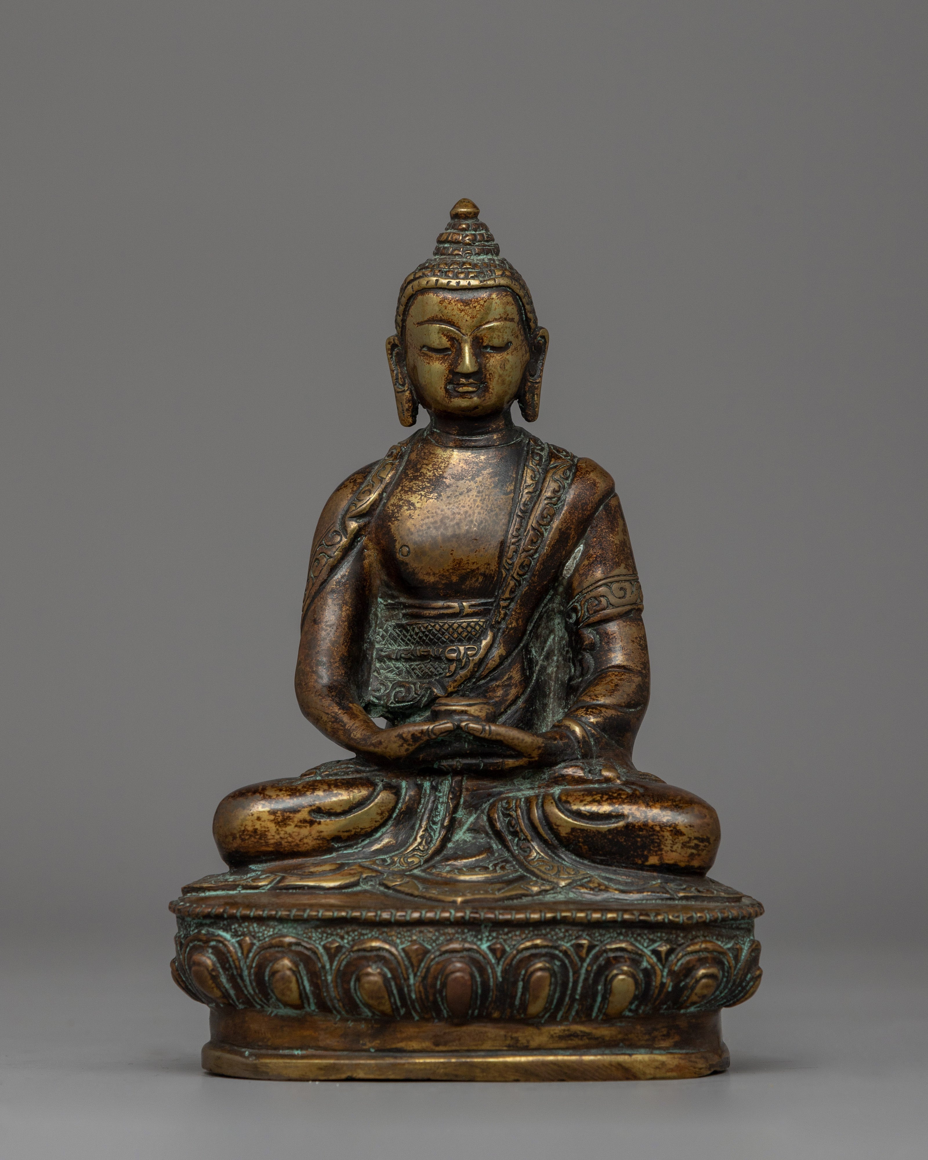 Antique Finished Amitabha Buddha Statue