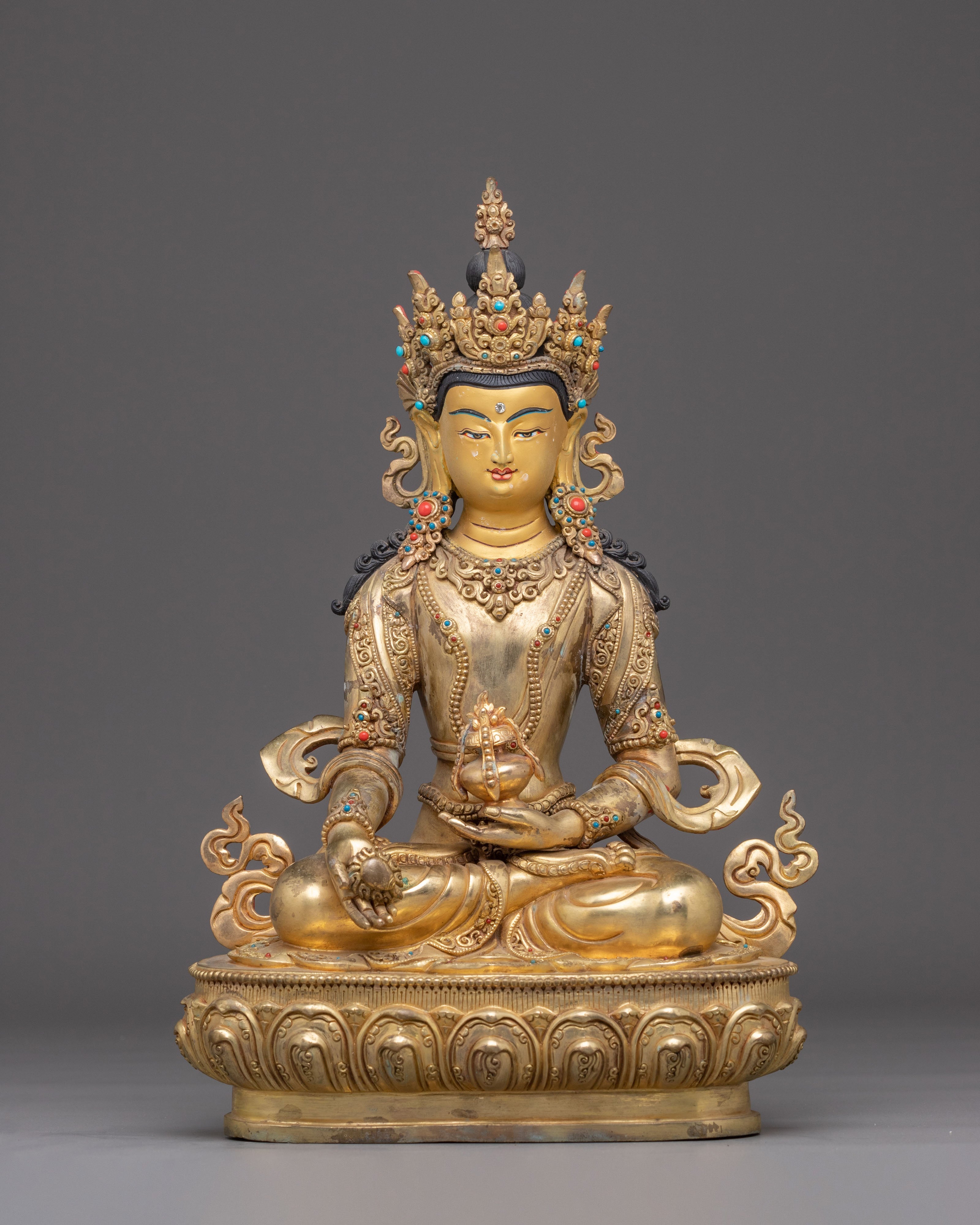 Compassionate Akasagarbha Bodhisattva Statue | Tibetan Deity Representing Wisdom