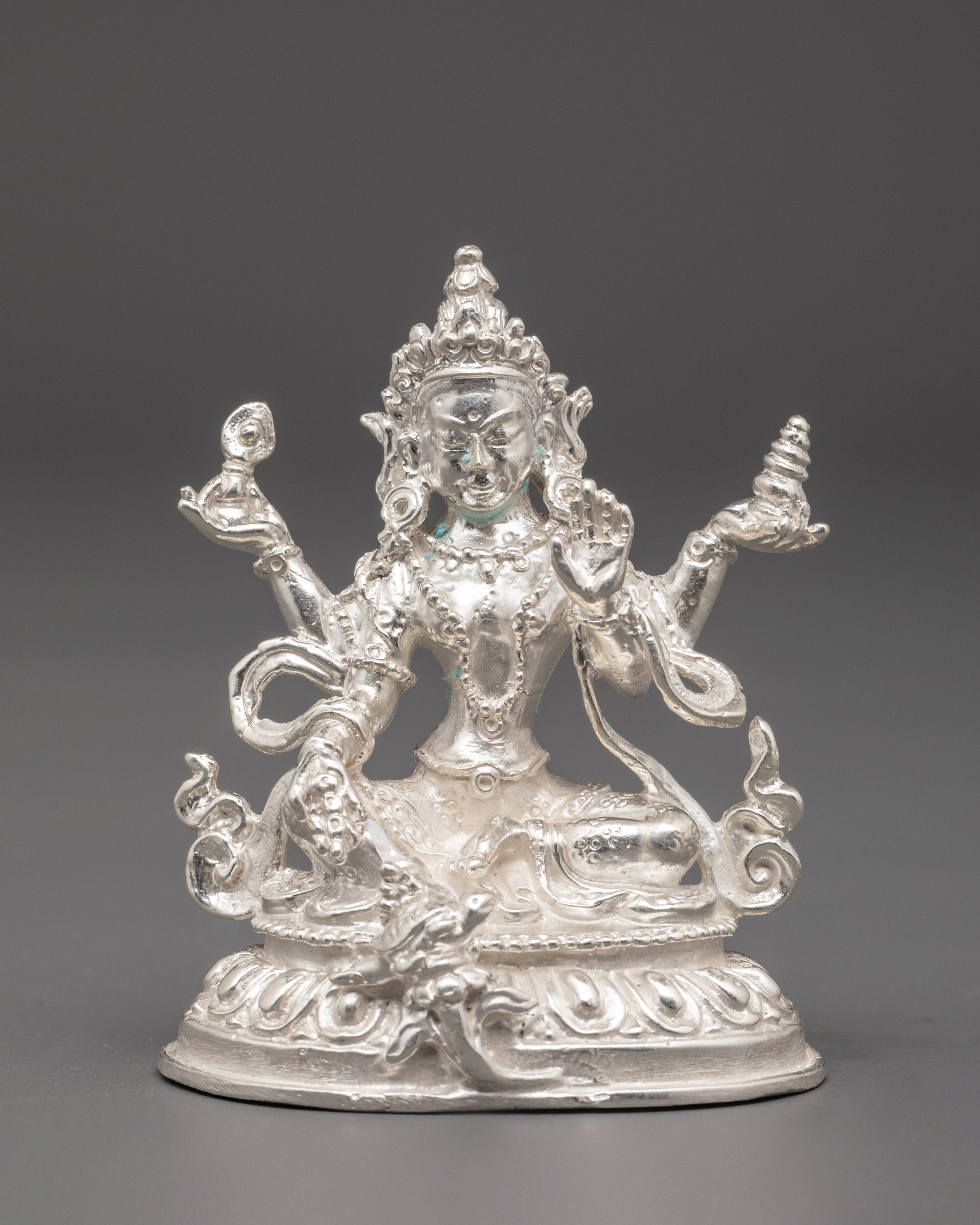 Handcrafted 98% Silver Lakshmi Idol