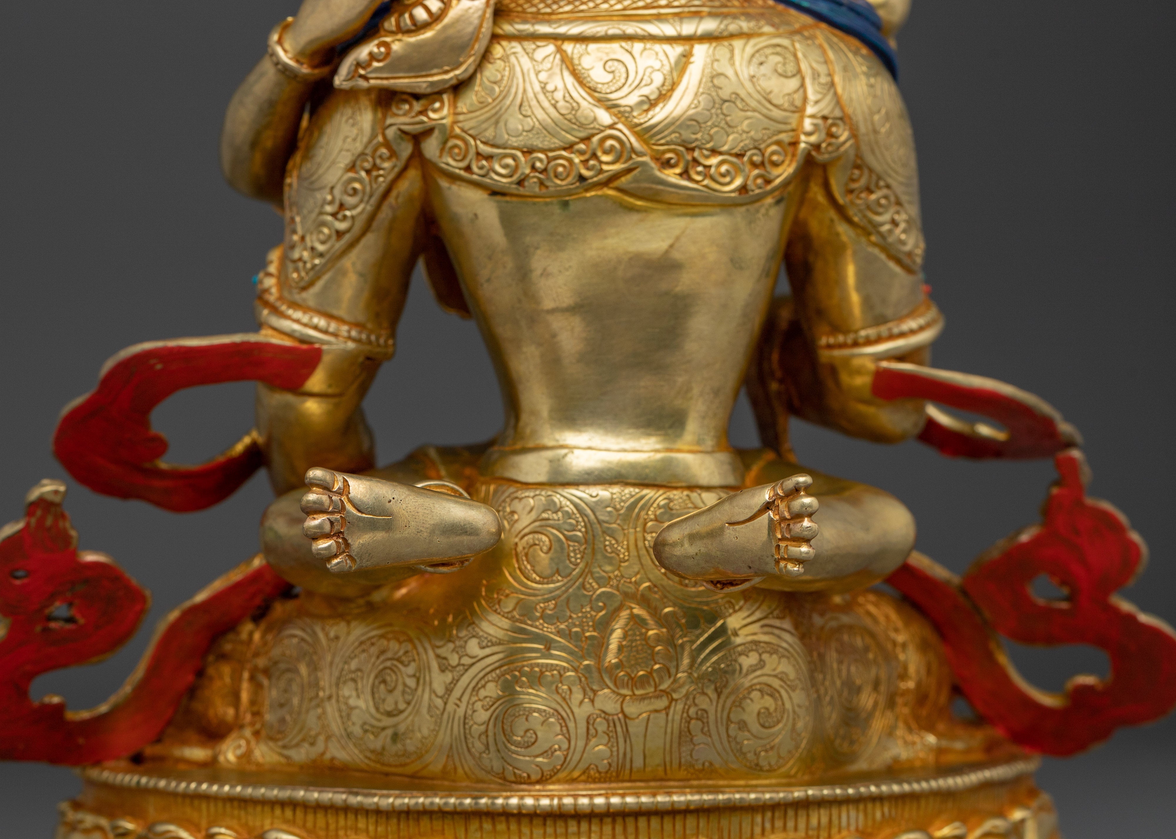 Handmade Statue of Vajrasattva with Consort | Traditional Artwork