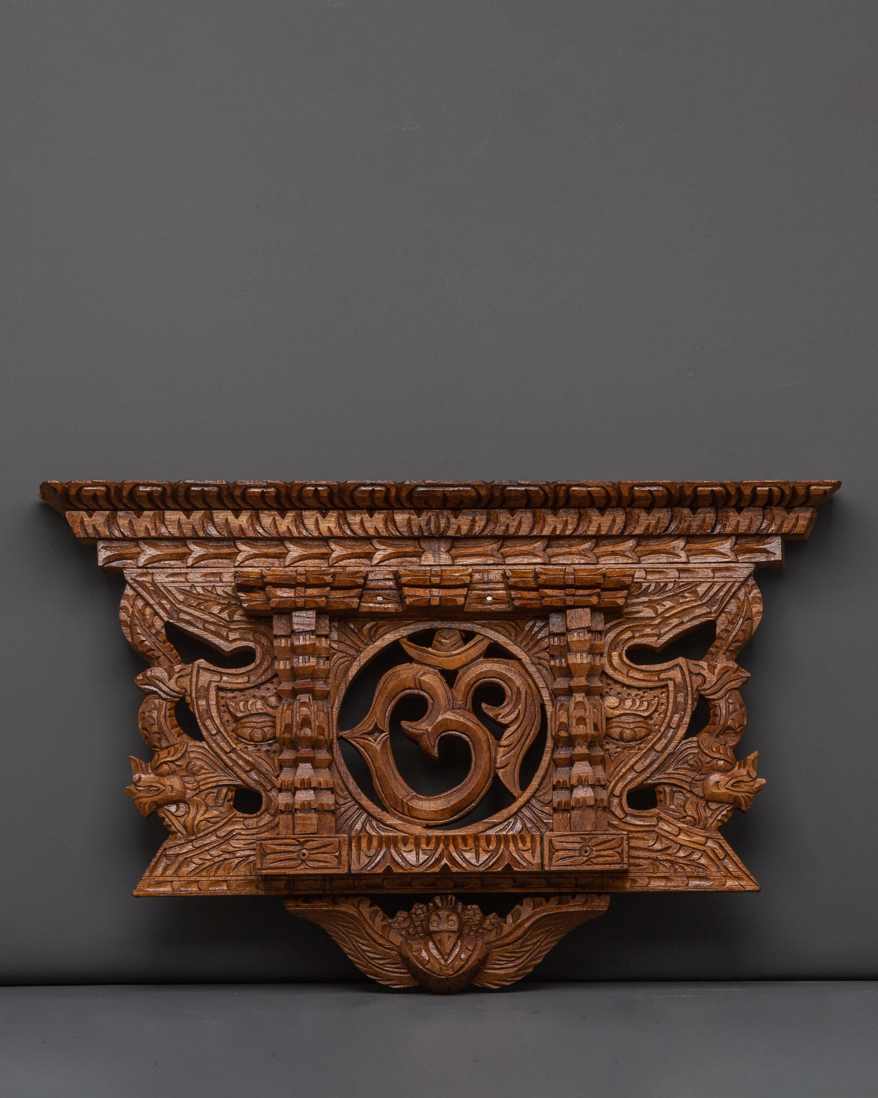 Wooden Om symbol wall decor