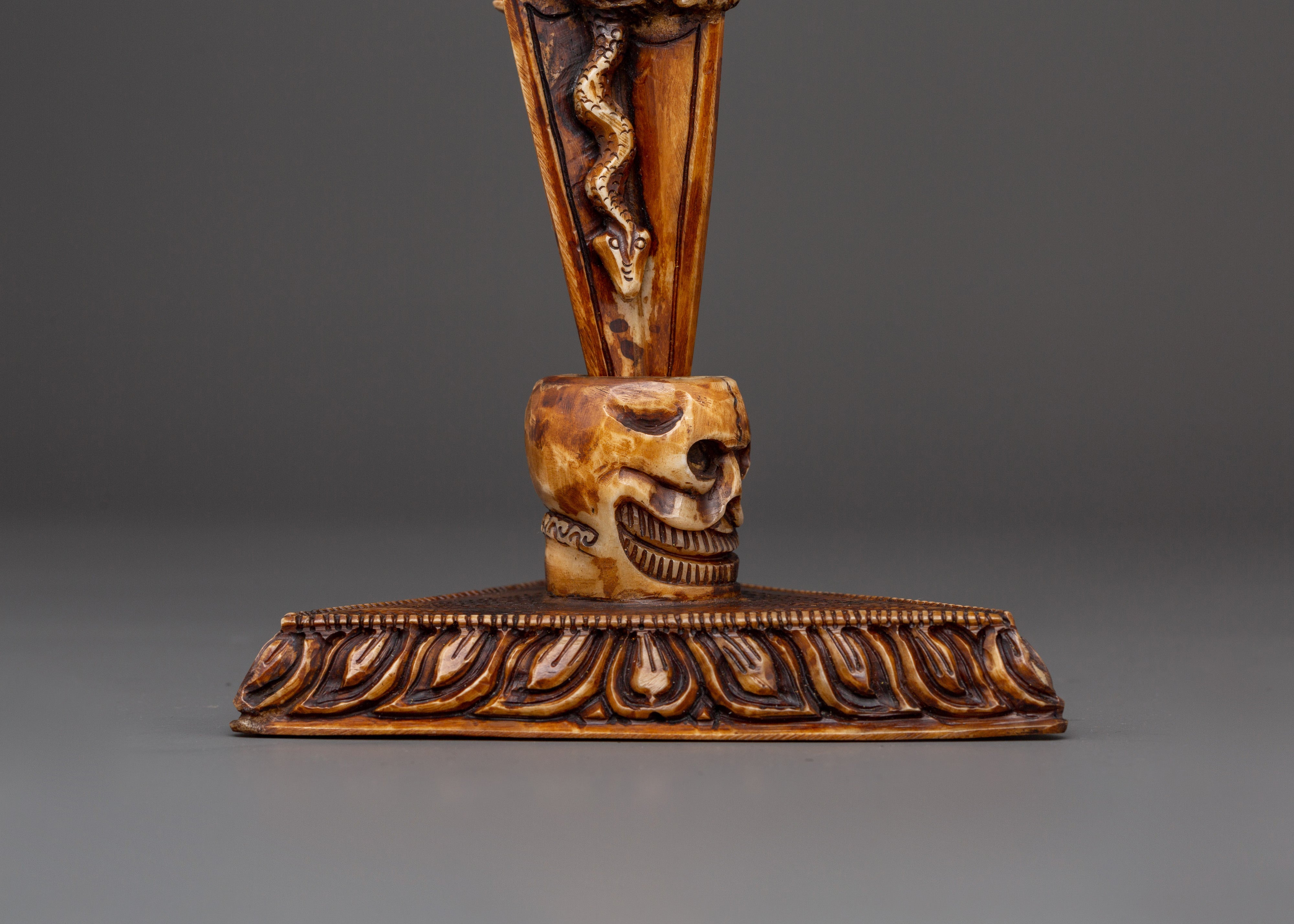 Wrathful Deity Phurba - Yak Bone Ritual Dagger