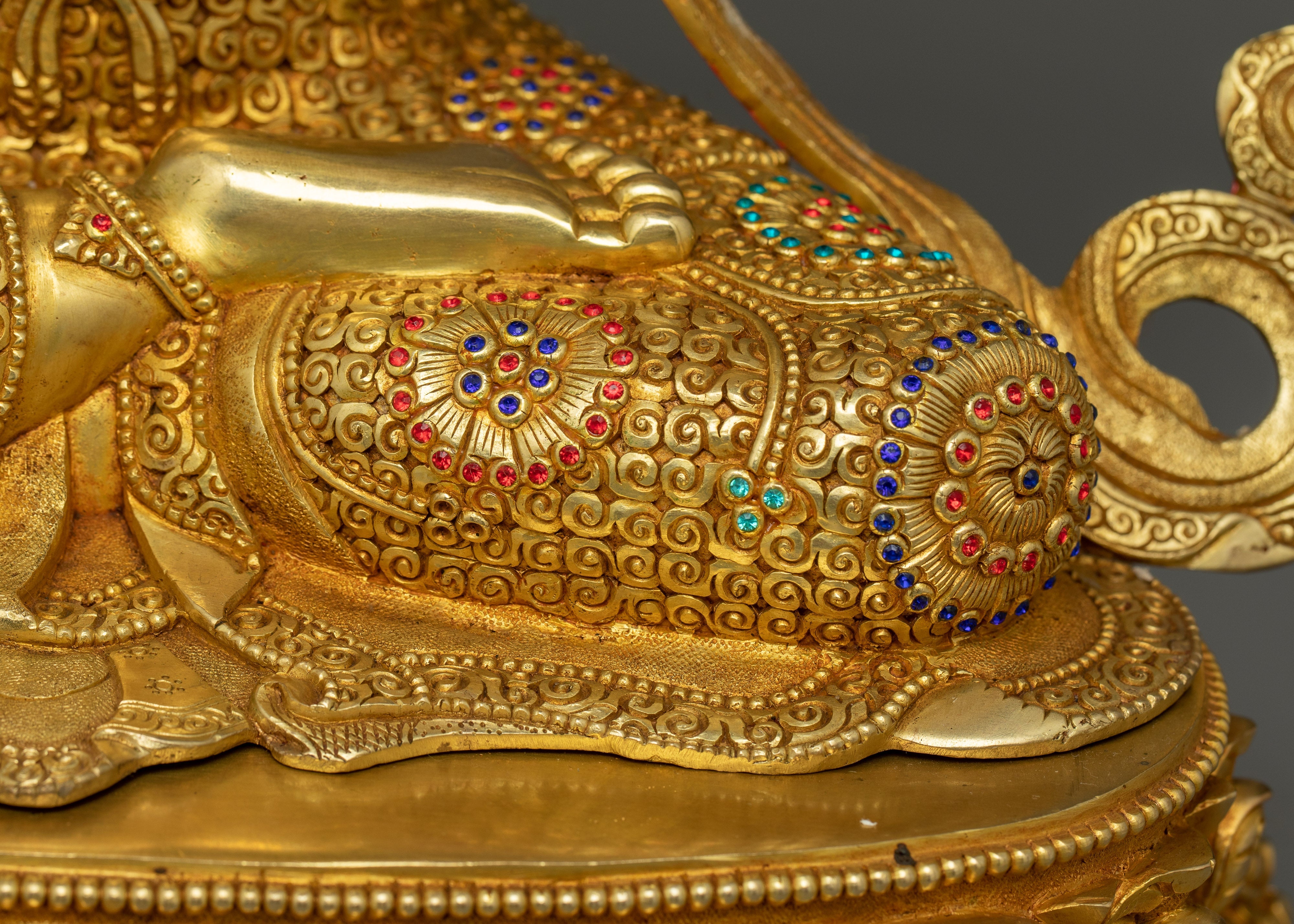 Elegant Manjushri Insightful Deity Statue | Handcrafted with Wisdom