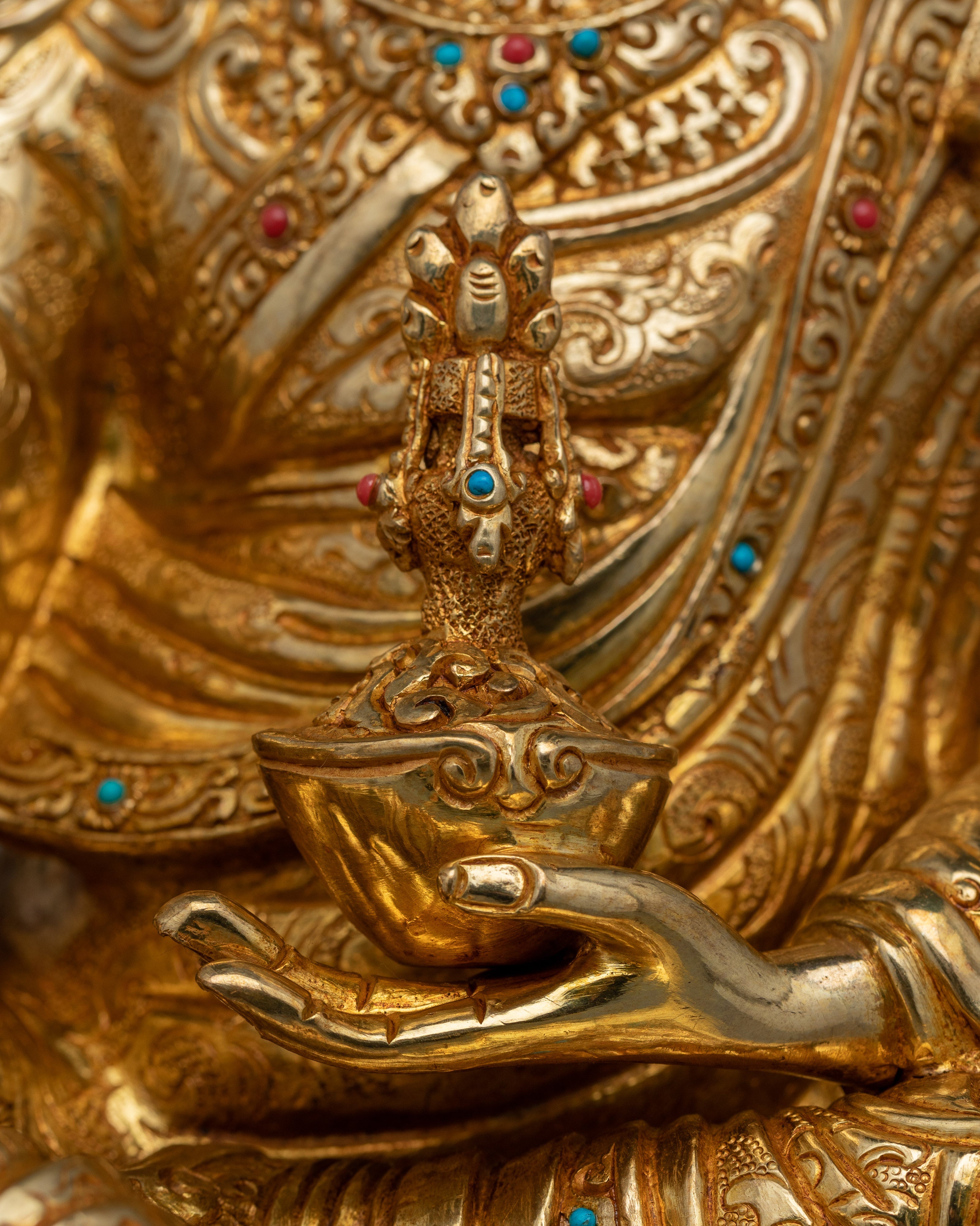 Lotus Born Guru Rinpoche Buddha Statue | Founder of Tibetan Buddhism