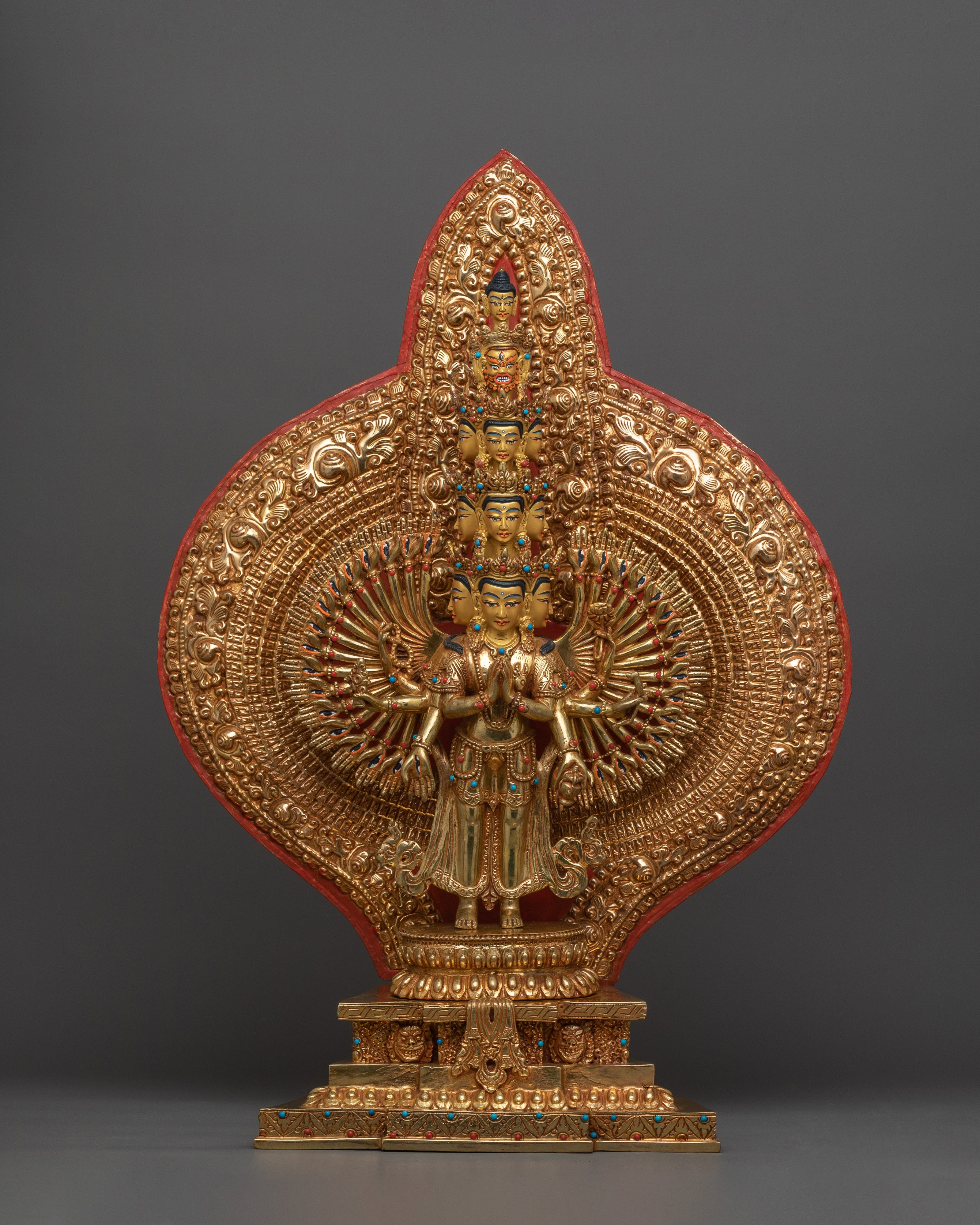 handcrafted-sculpture-of-1000-armed-chenrezig
