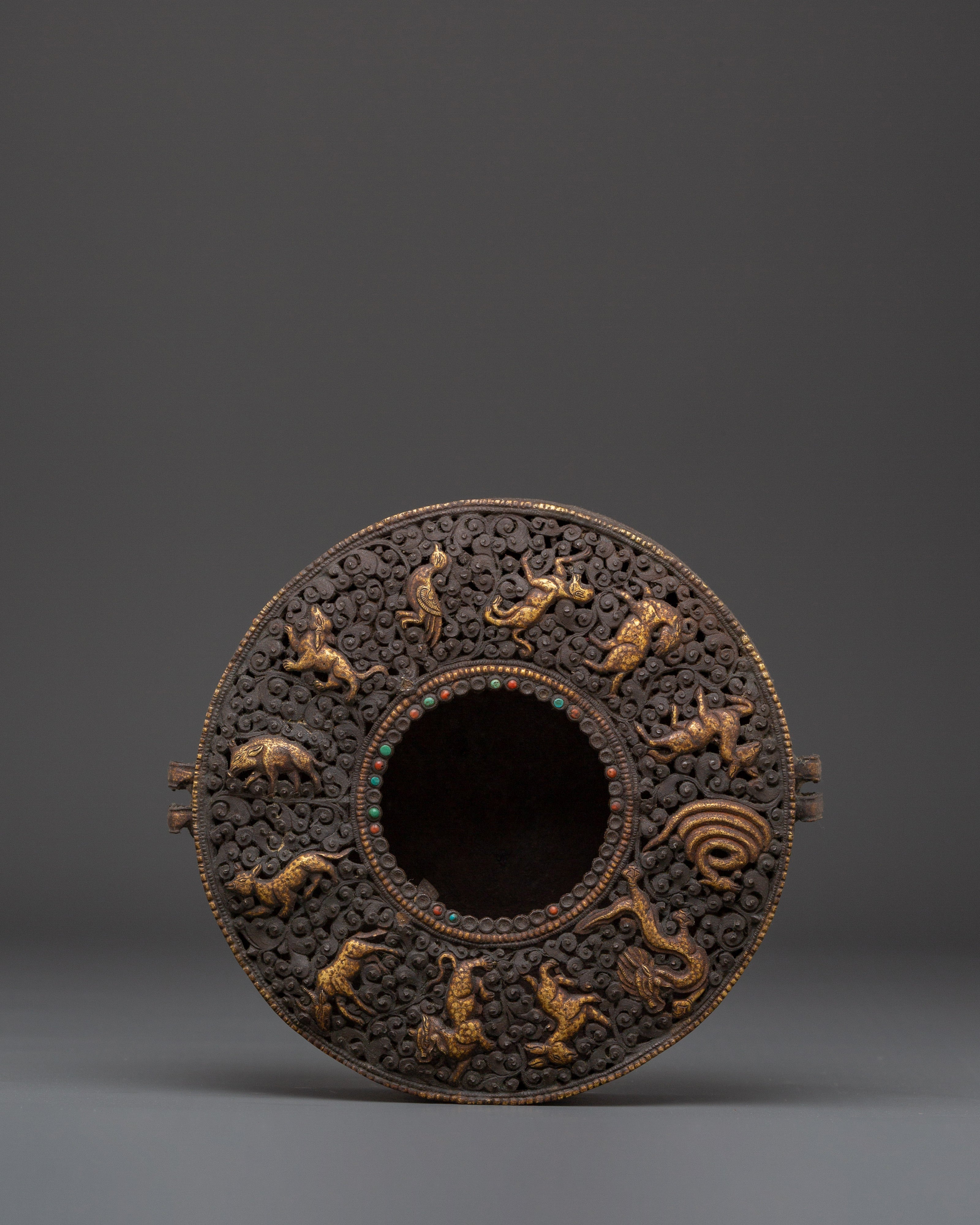 Tibetan Ghau Box with Loh | Sacred Ritual Box