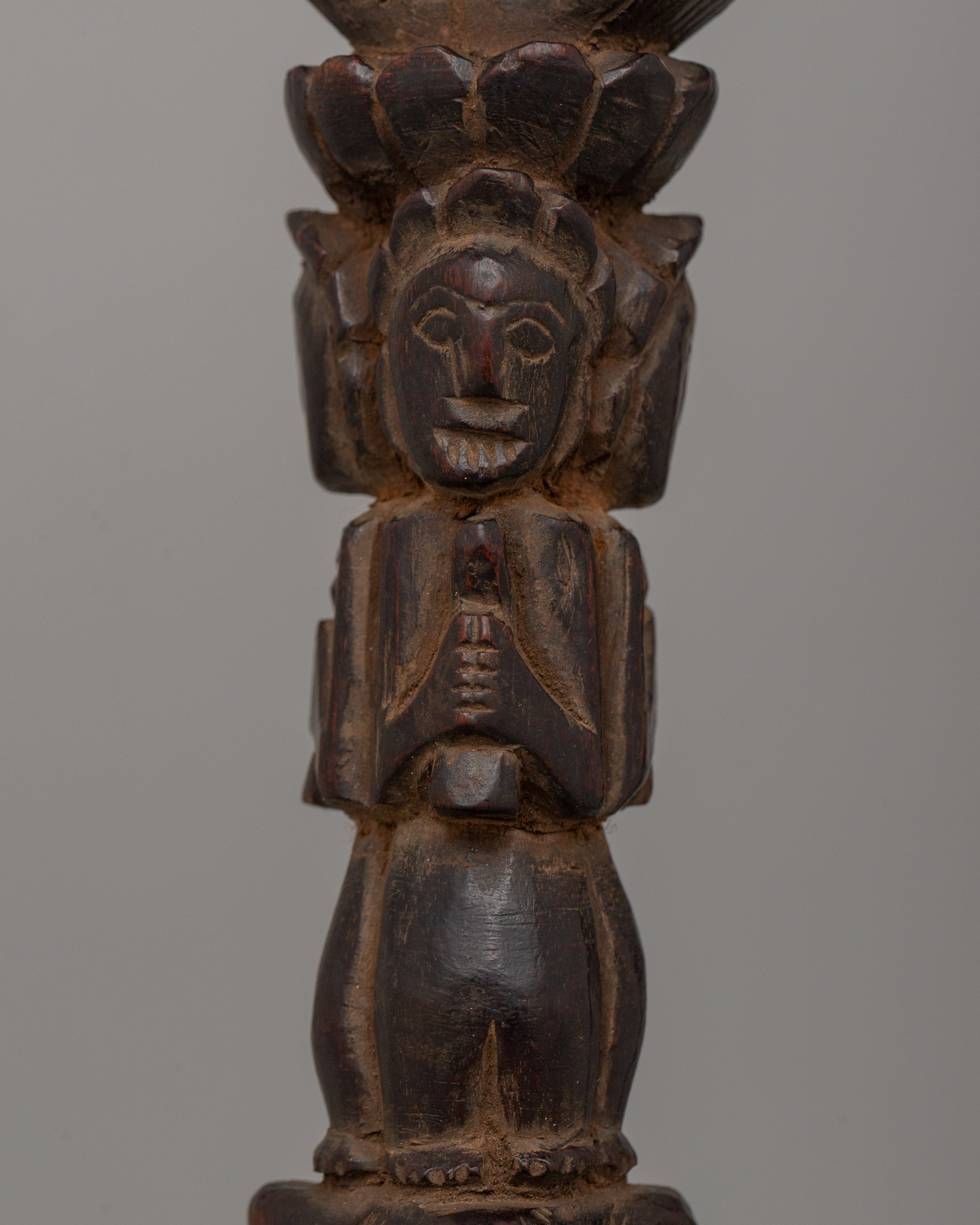 Wooden Dorje Phurba Dagger | Dagger for Ritual and Protection
