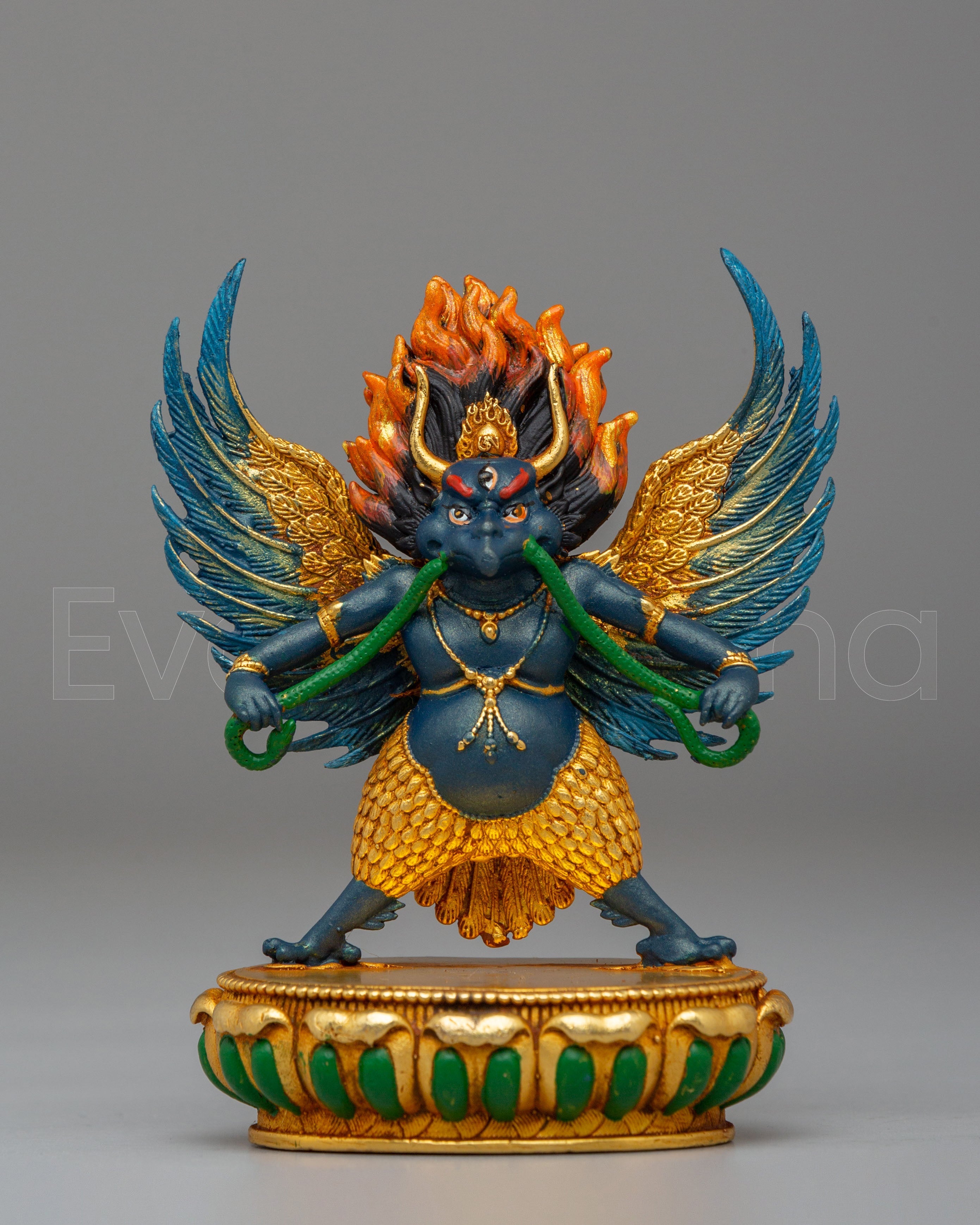 Handcrafted Garuda Hindu Deity Statue