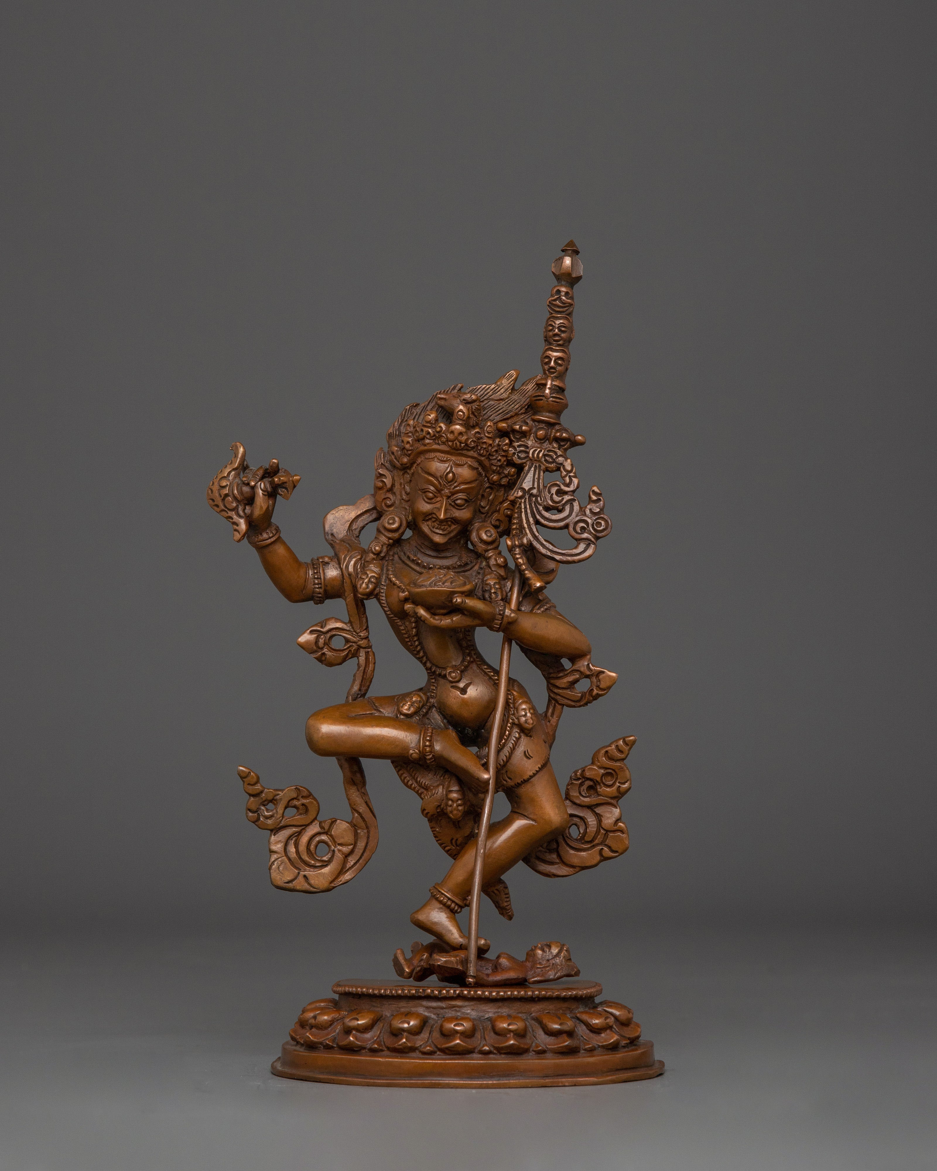 Oxidized Troma Nagmo Statue | Also known as Krodha Kali