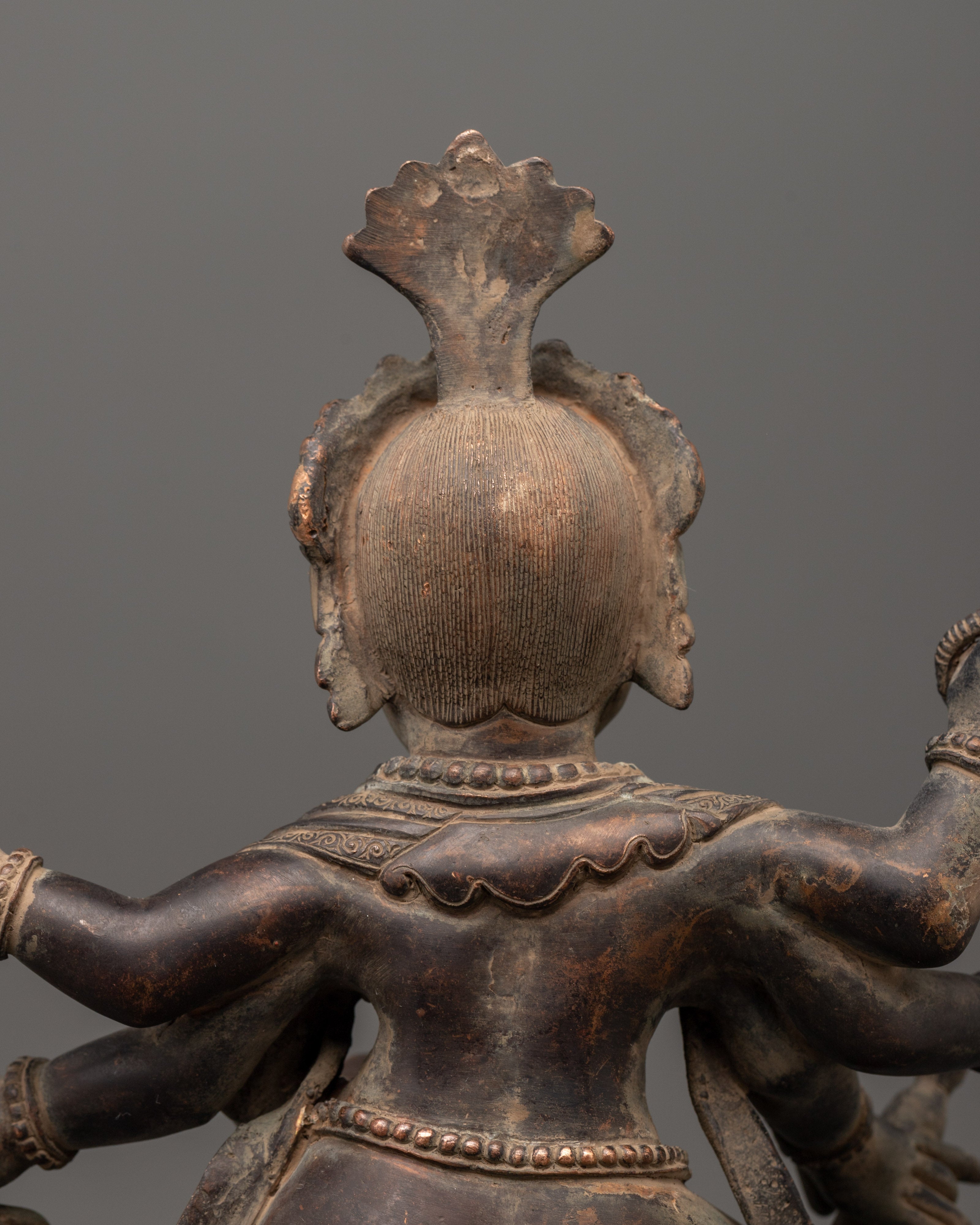 Handcrafted Six-Armed Ganesh Statue | Divine Symbol of Prosperity