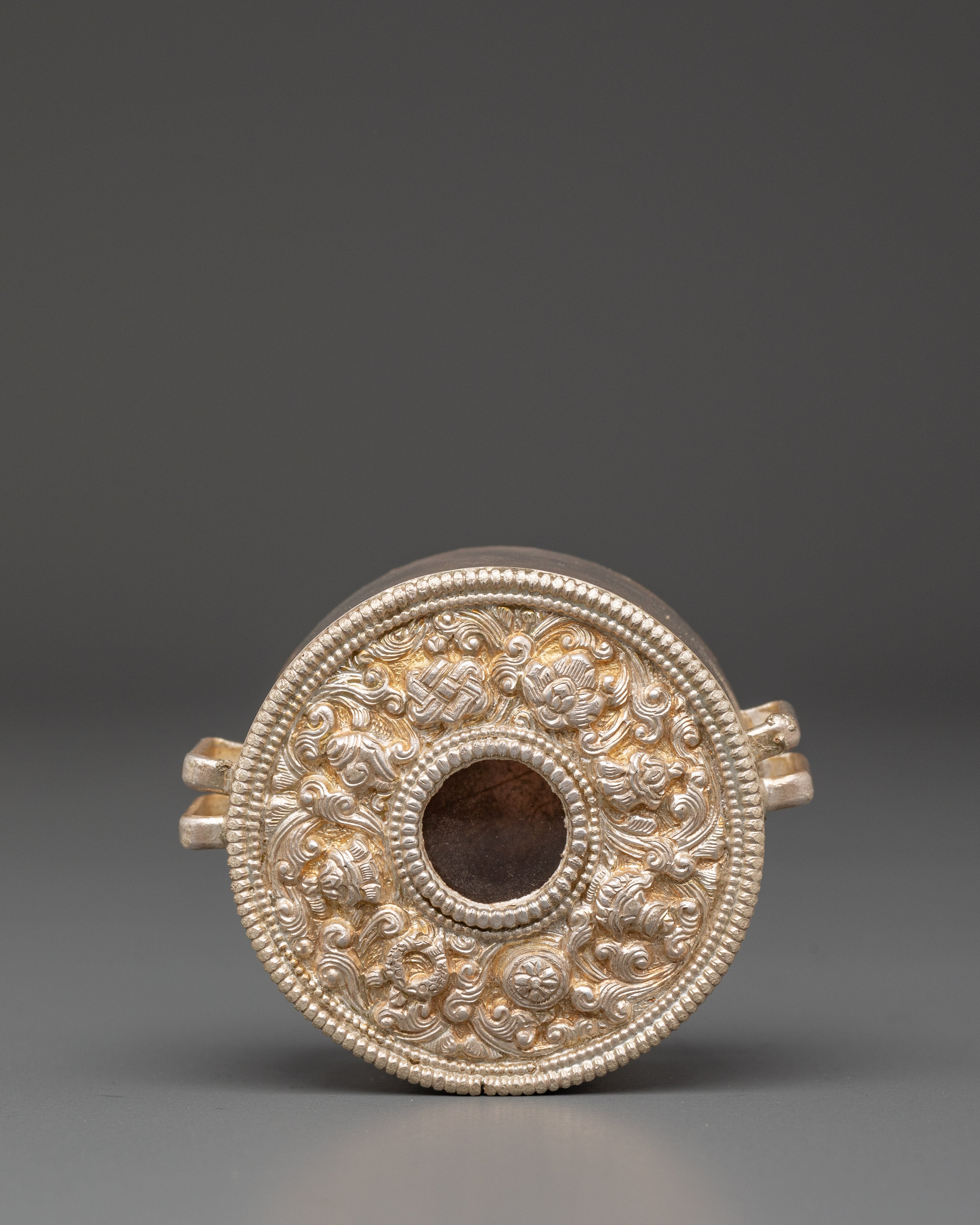 Silver Prayer Box | Handcrafted Ghau Amulet Box