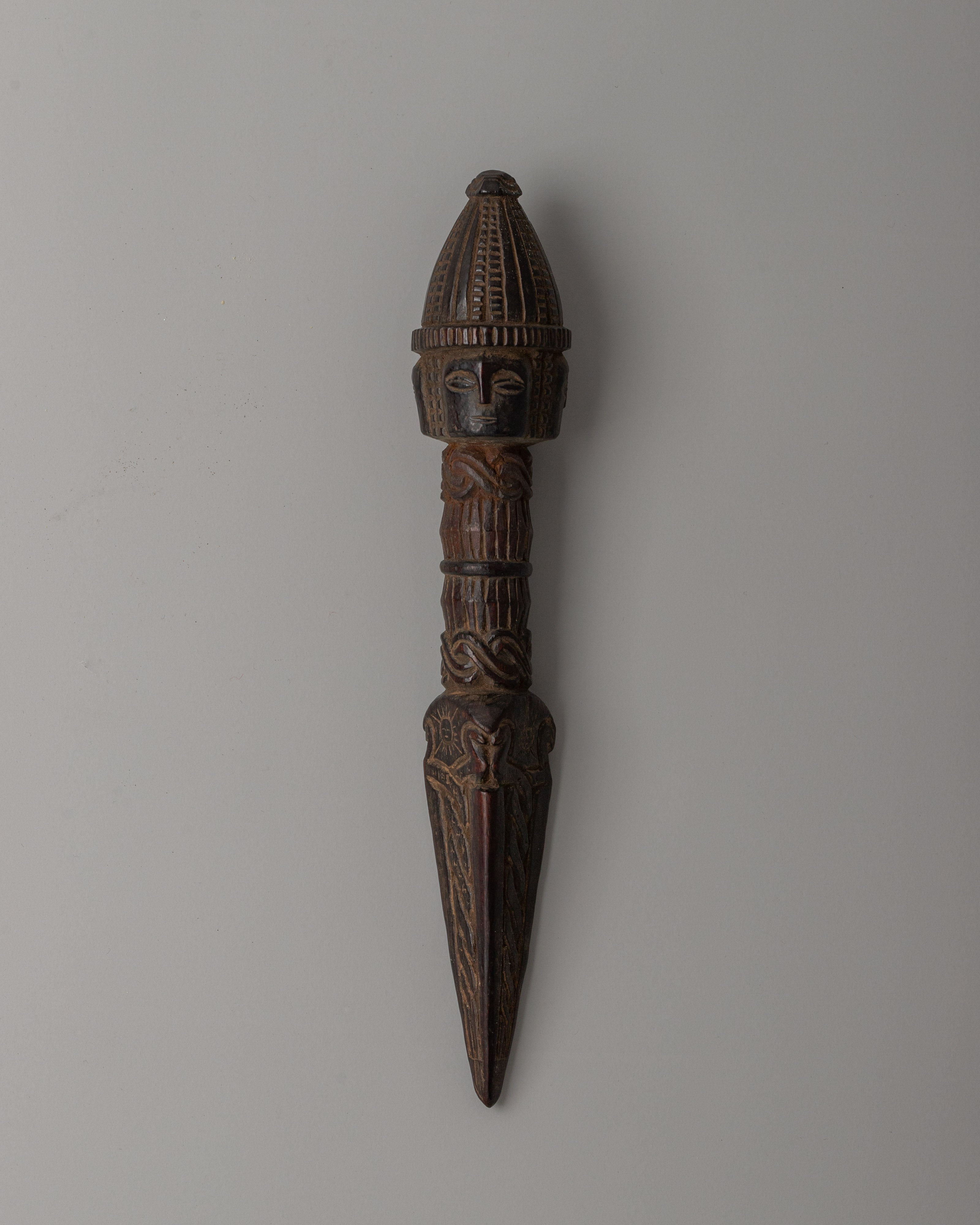 Sacred wooden Phurba dagger