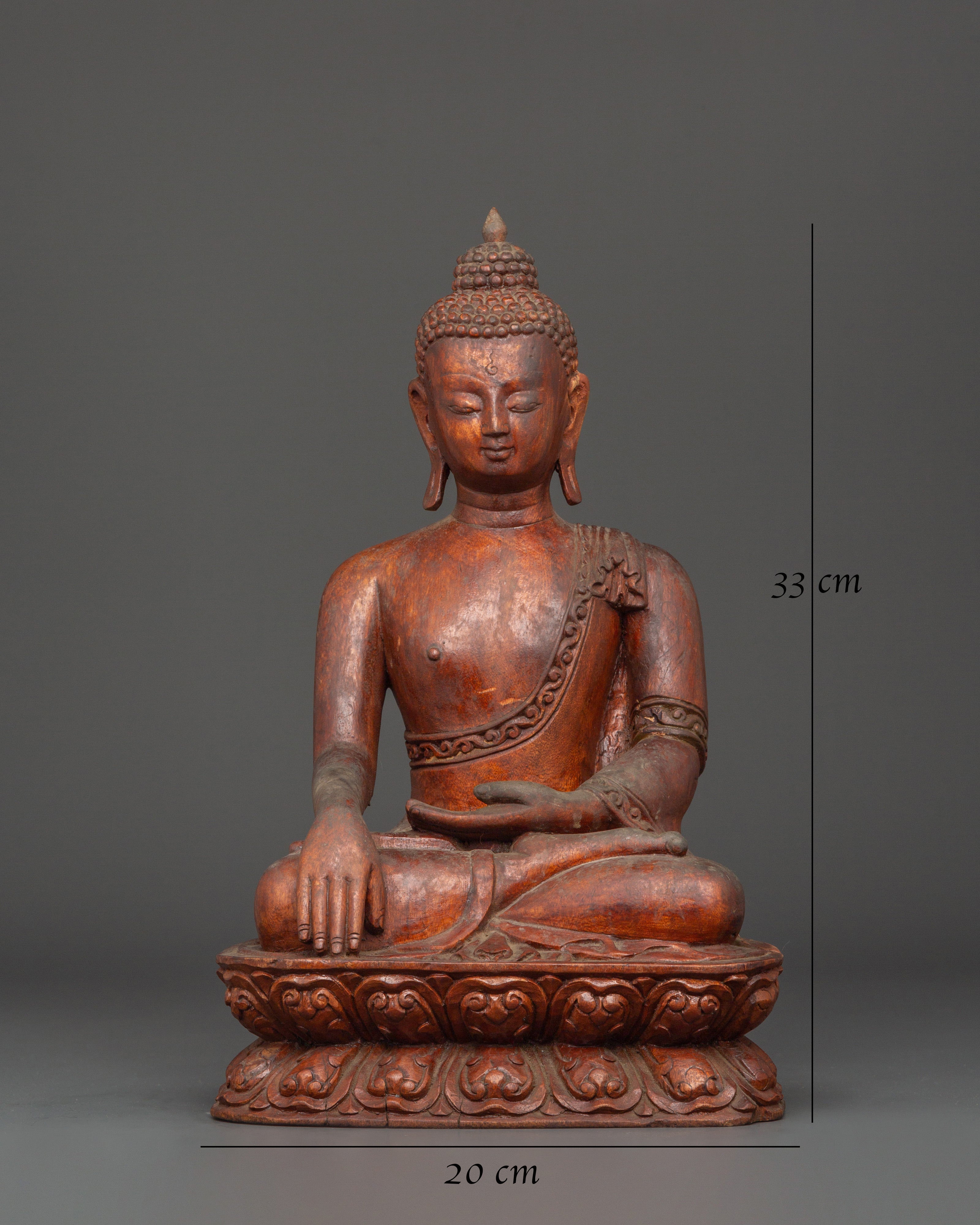 Shakyamuni Historical Buddha Statue | Serene Meditation Buddha Figure