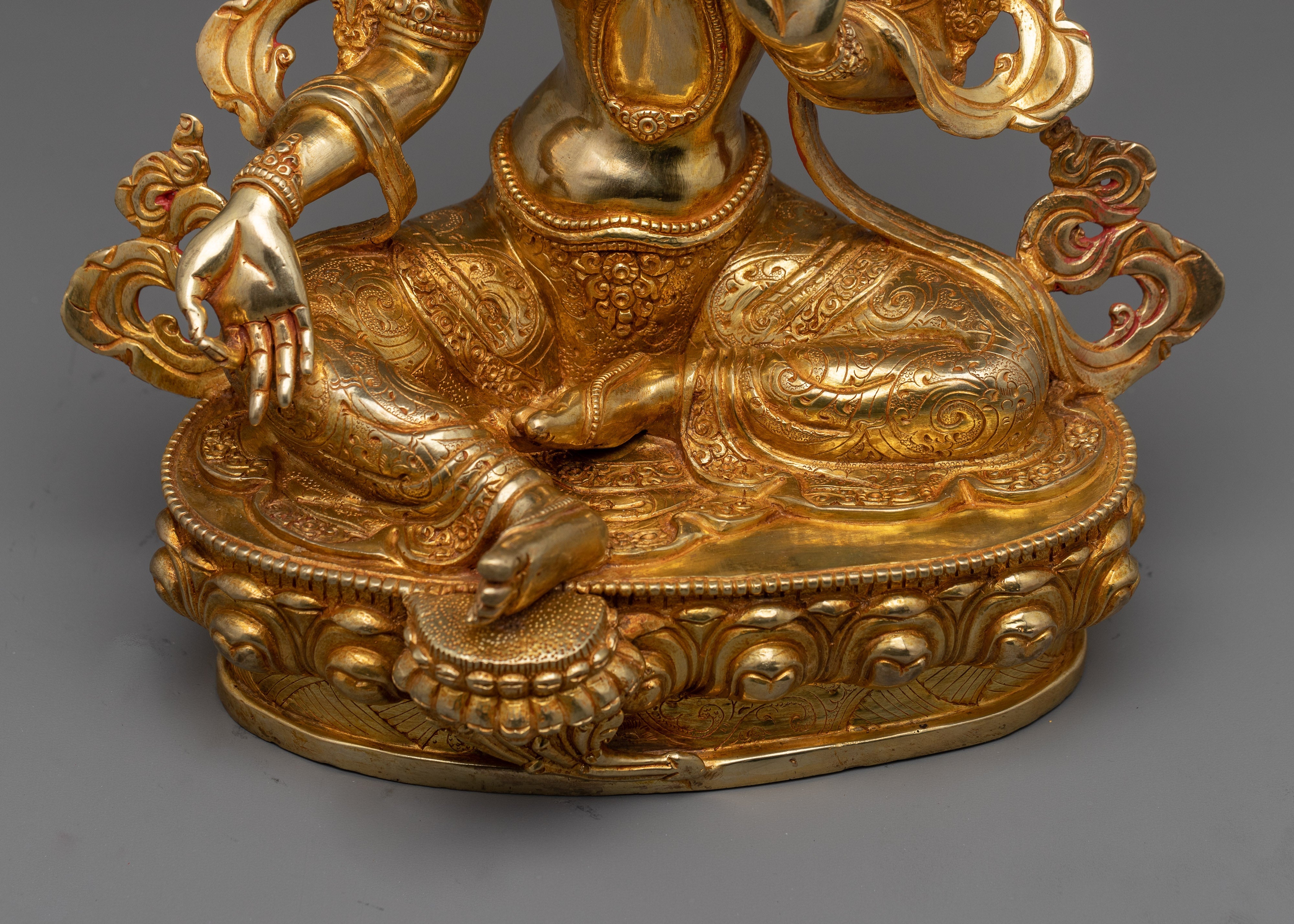 Shyama Green Tara Statue | Embodiment of Active Compassion