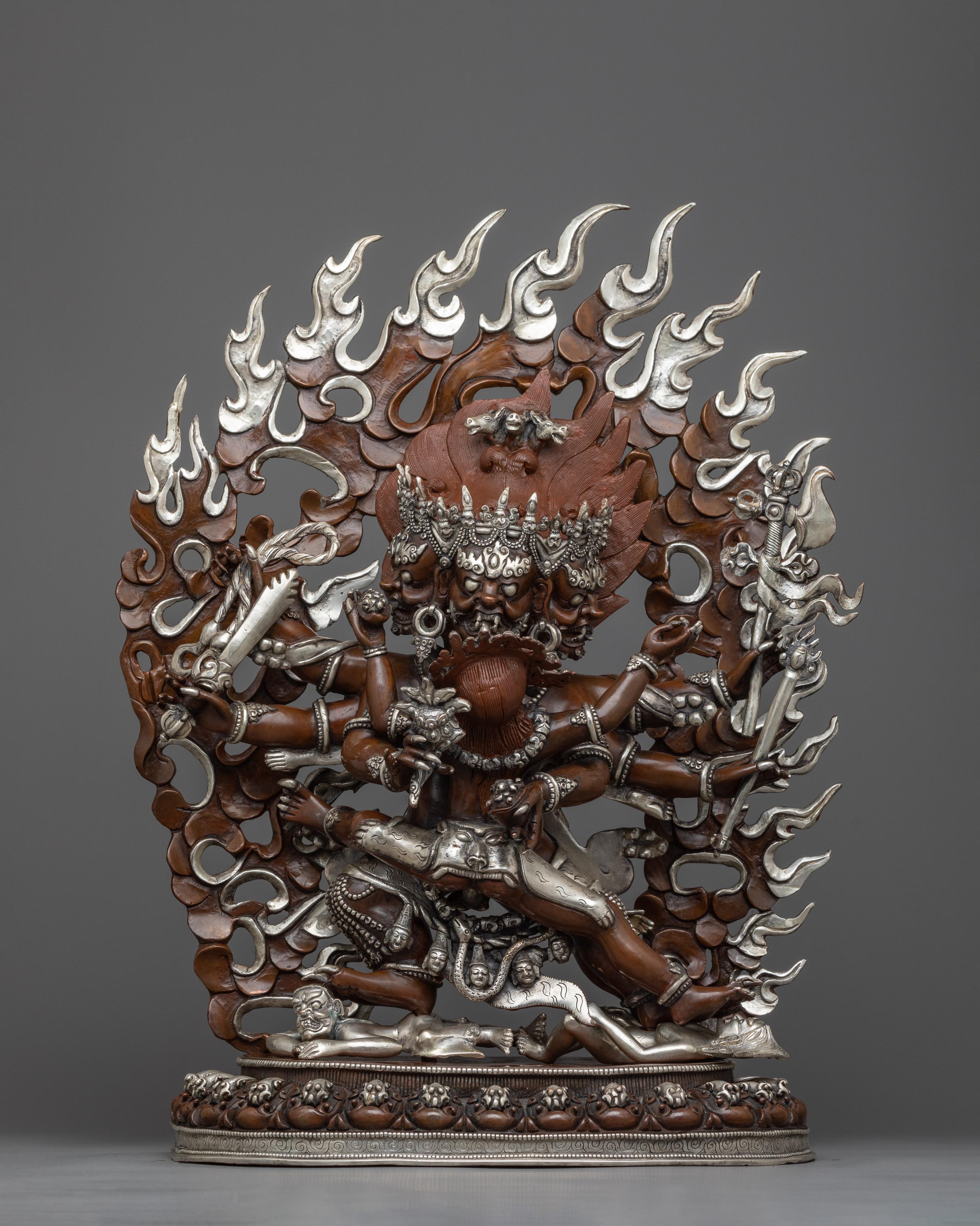 Hayagriva Silver Plated Statue
