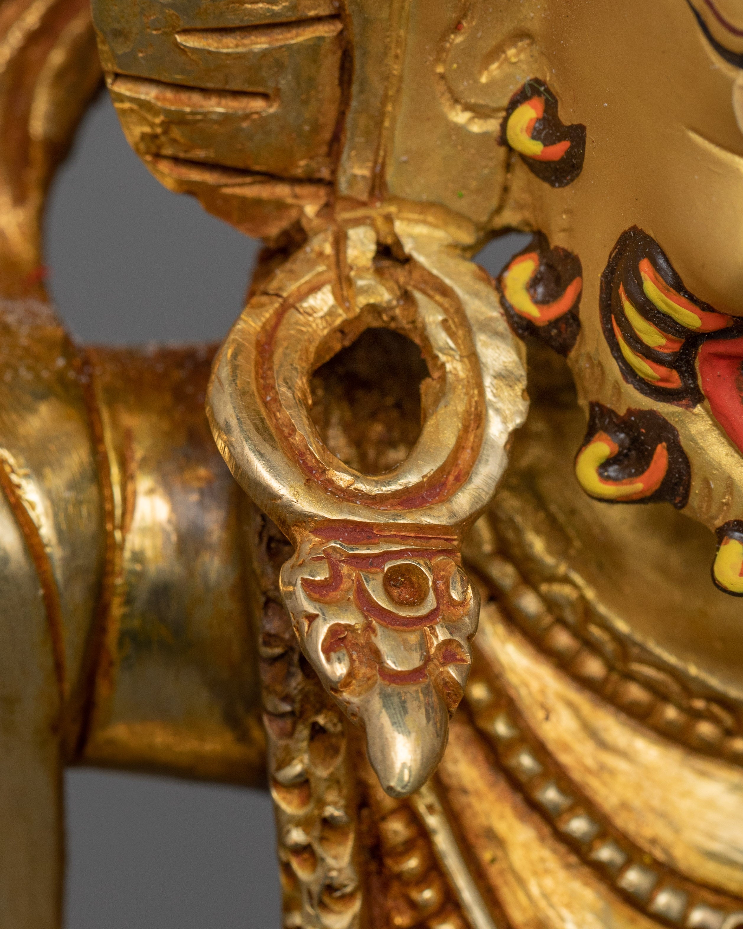 Buddhist Sculpture of Wrathful Vajrapani | Symbol of Protection and Spiritual Strength