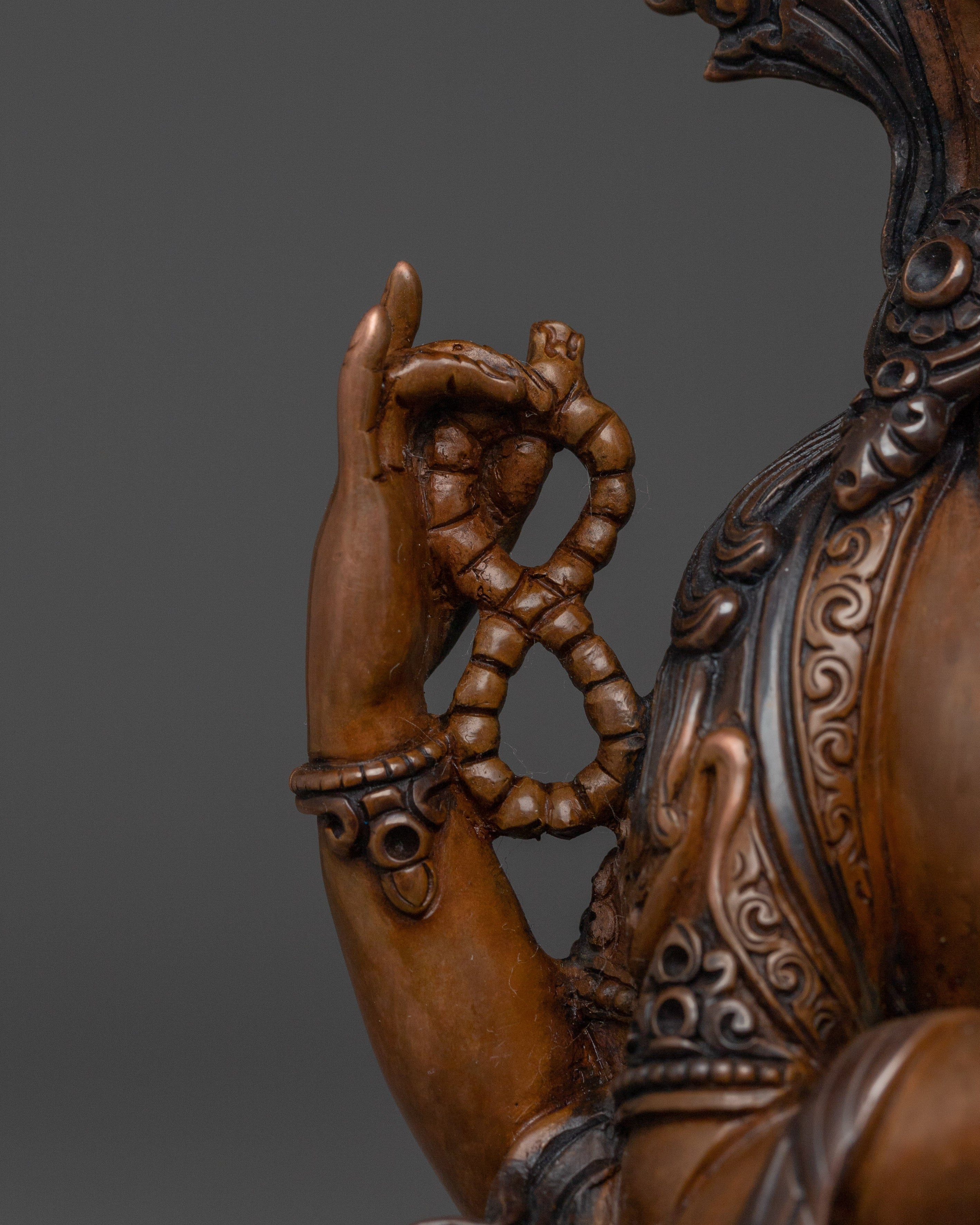 Handcrafted Buddha Statue of Chenrezig | Protector and Healer in Tibetan Buddhism