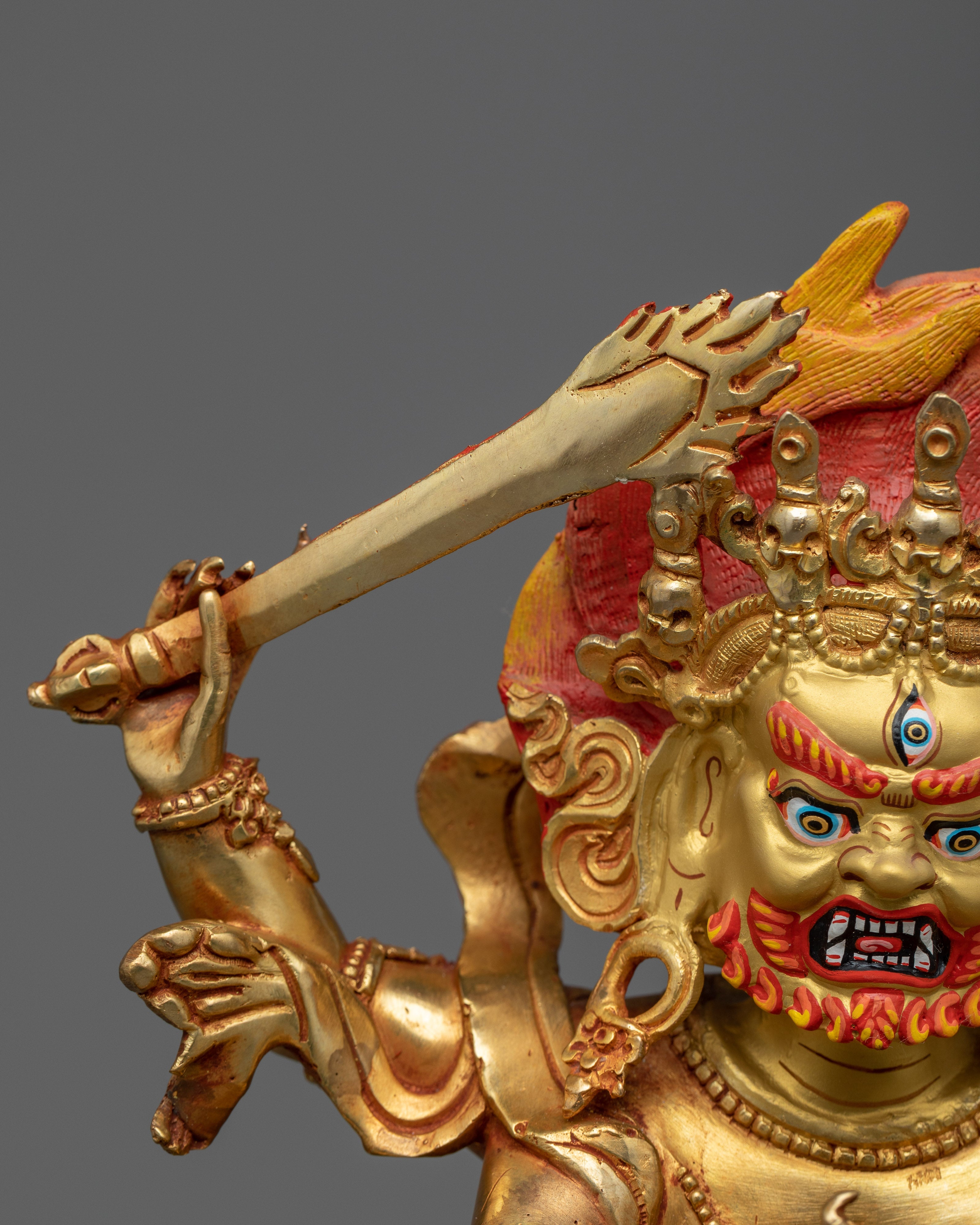 Four-Armed Mahakala with Consort | Witness the Spiritual Symbiosis