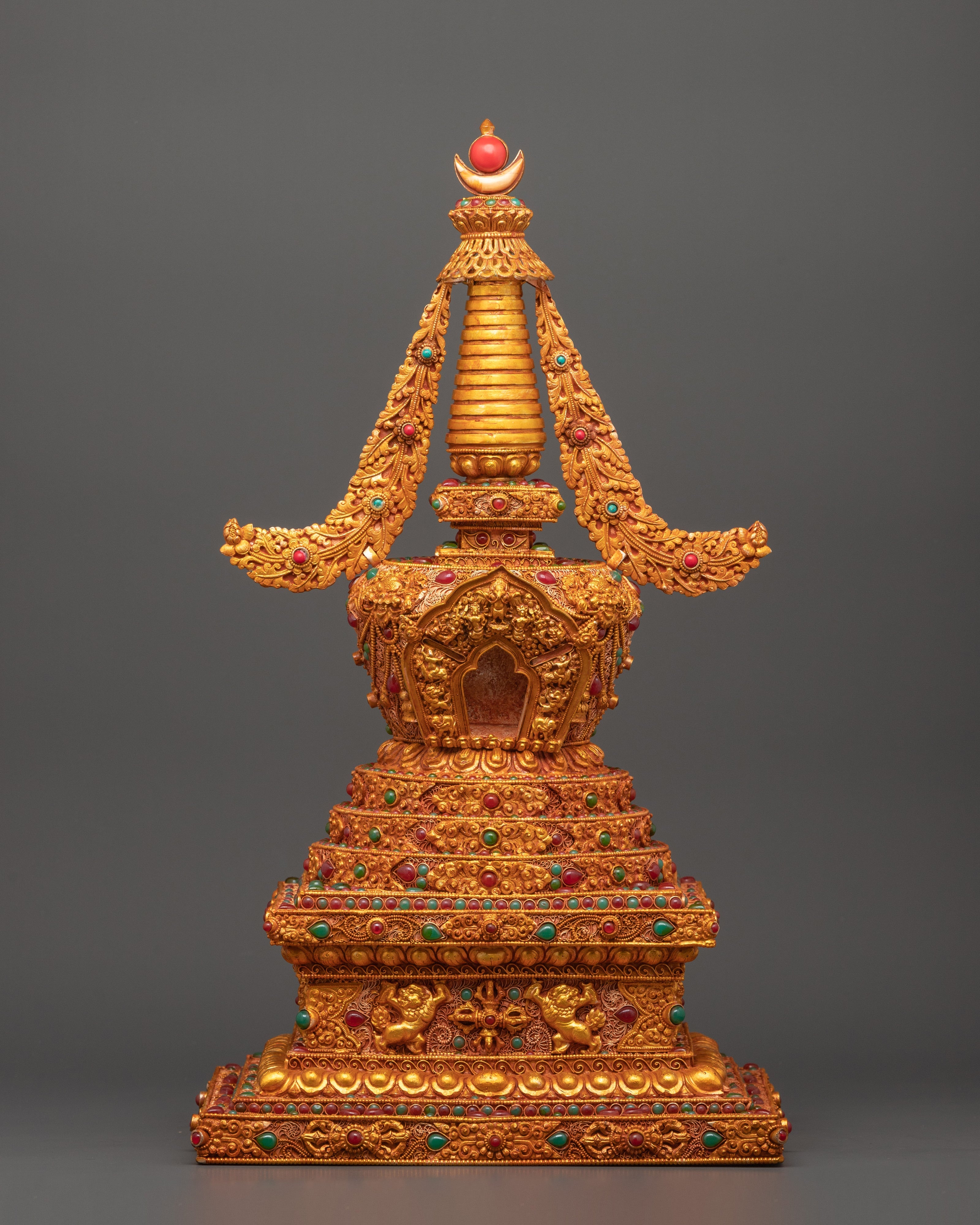 Tibetan Stupa with coral