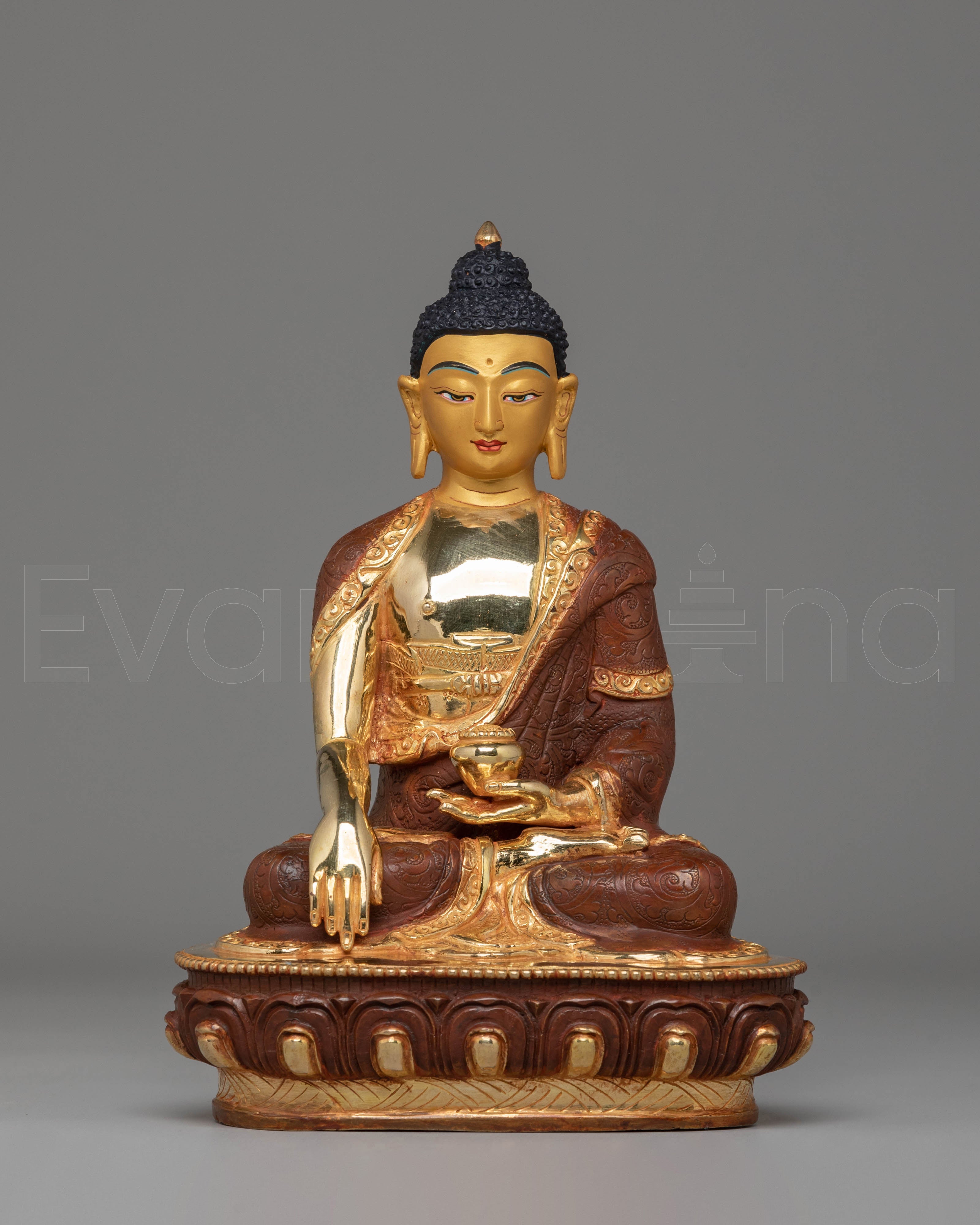 Handcrafted Golden Shakyamuni Buddha Statue