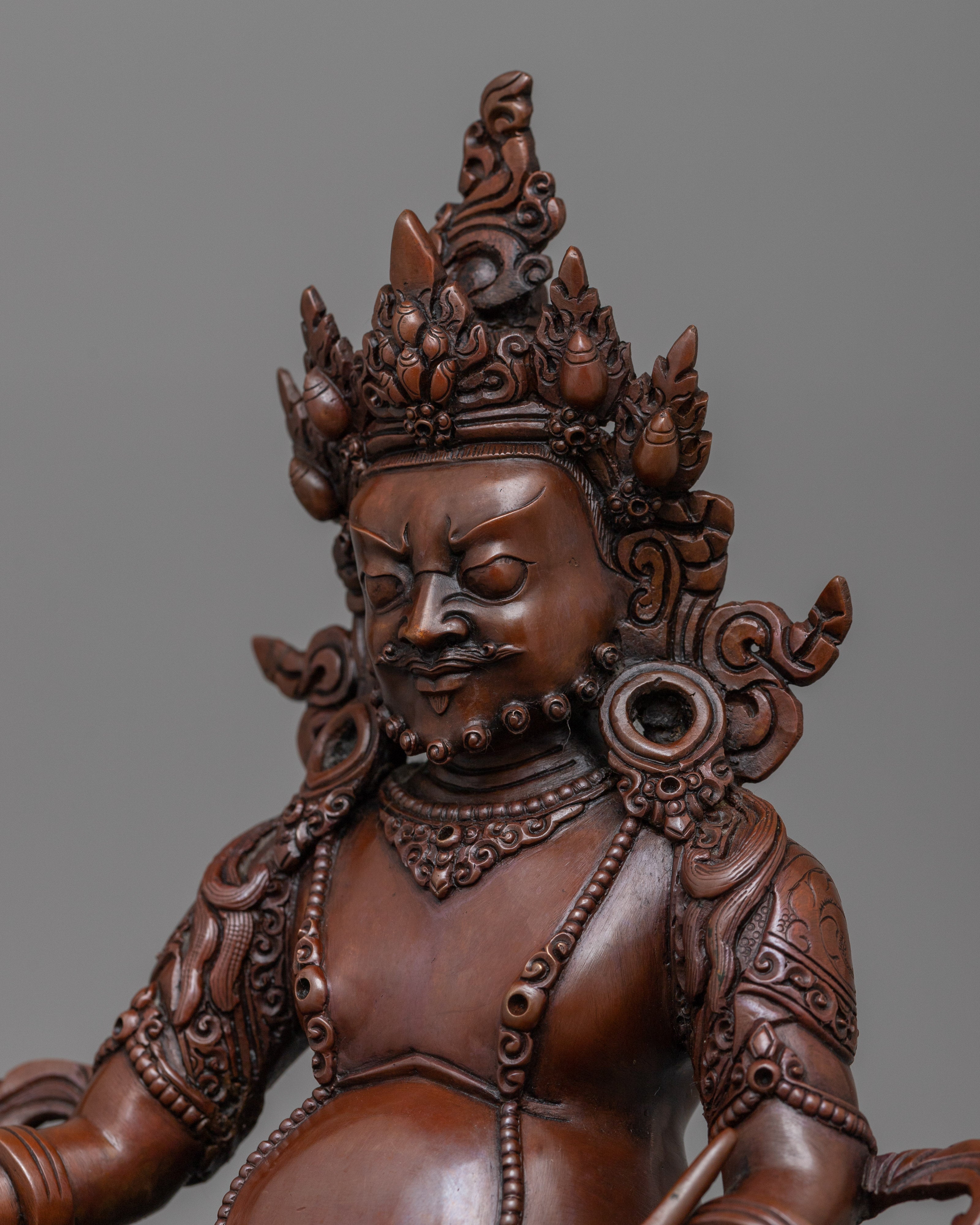 dzambhala-oxidized sculpture