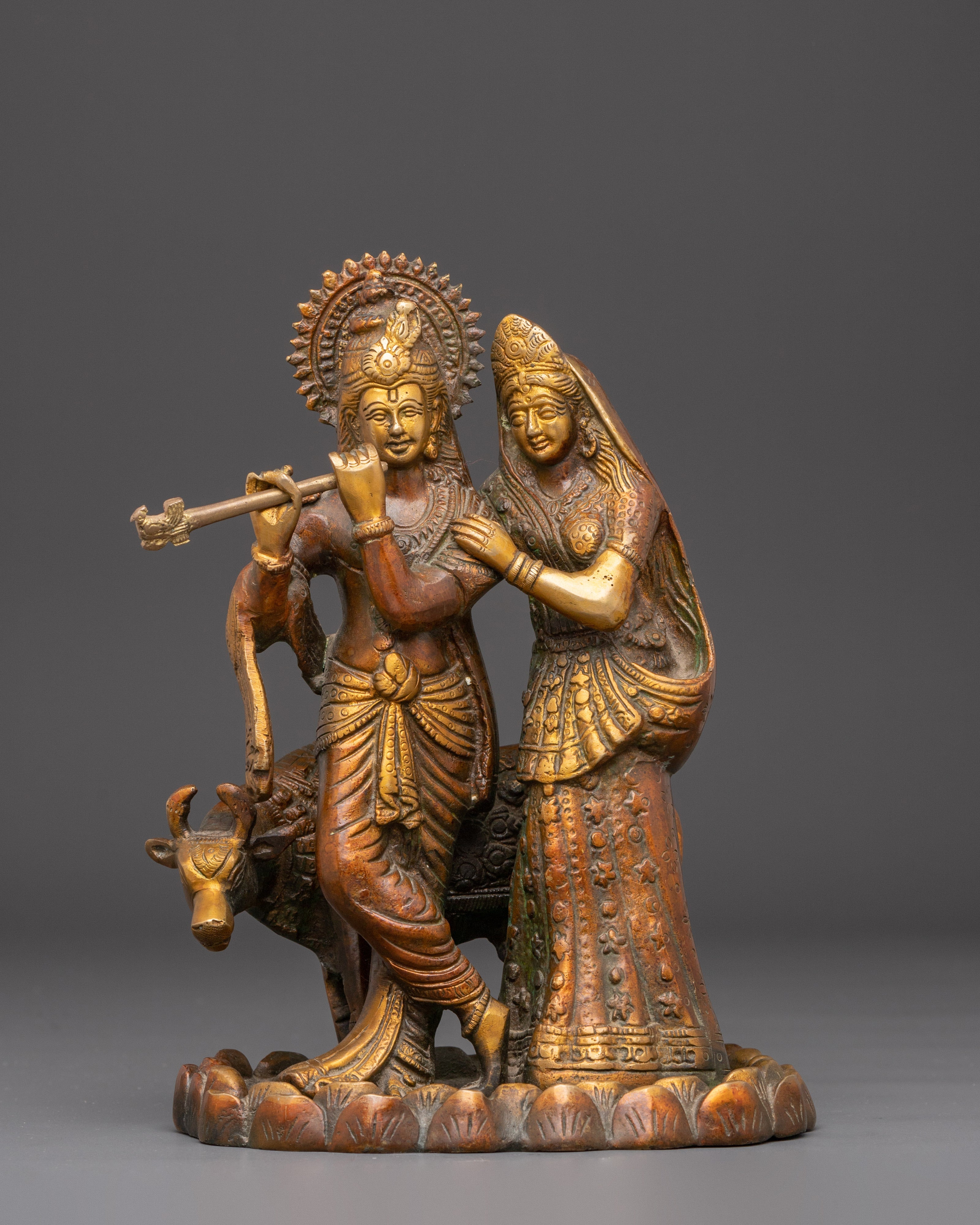 Sacred Statue of Radha and Krishna